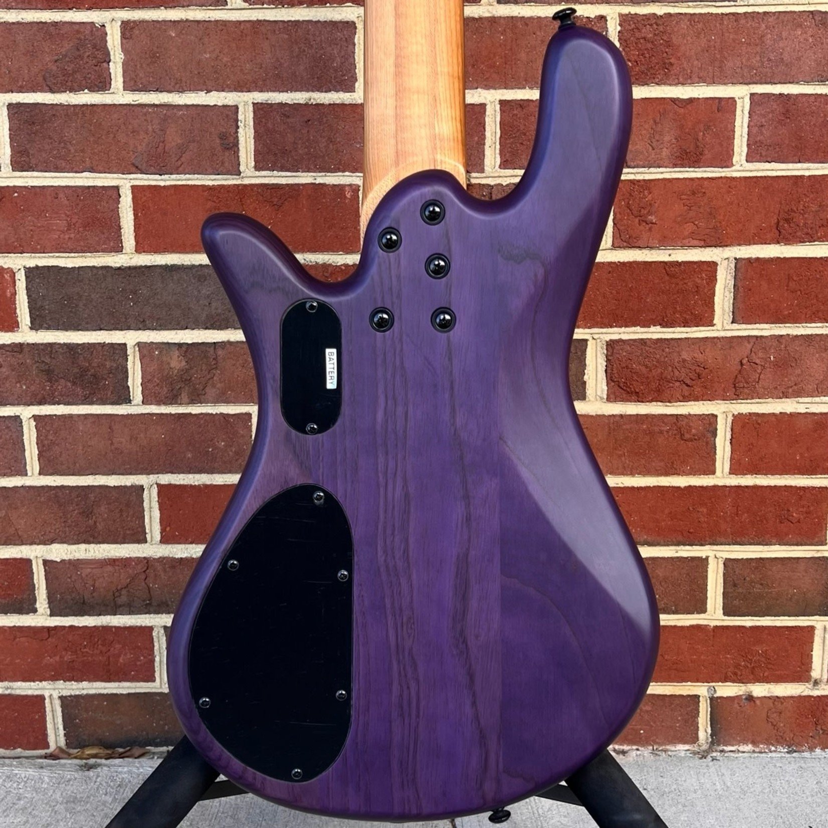 Spector Spector NS Pulse II 5-String, Ultra Violet Matte, Quilted Maple Top, Swamp Ash Body, Roasted Maple Neck, Macassar Ebony Fretboard, SN# W211883