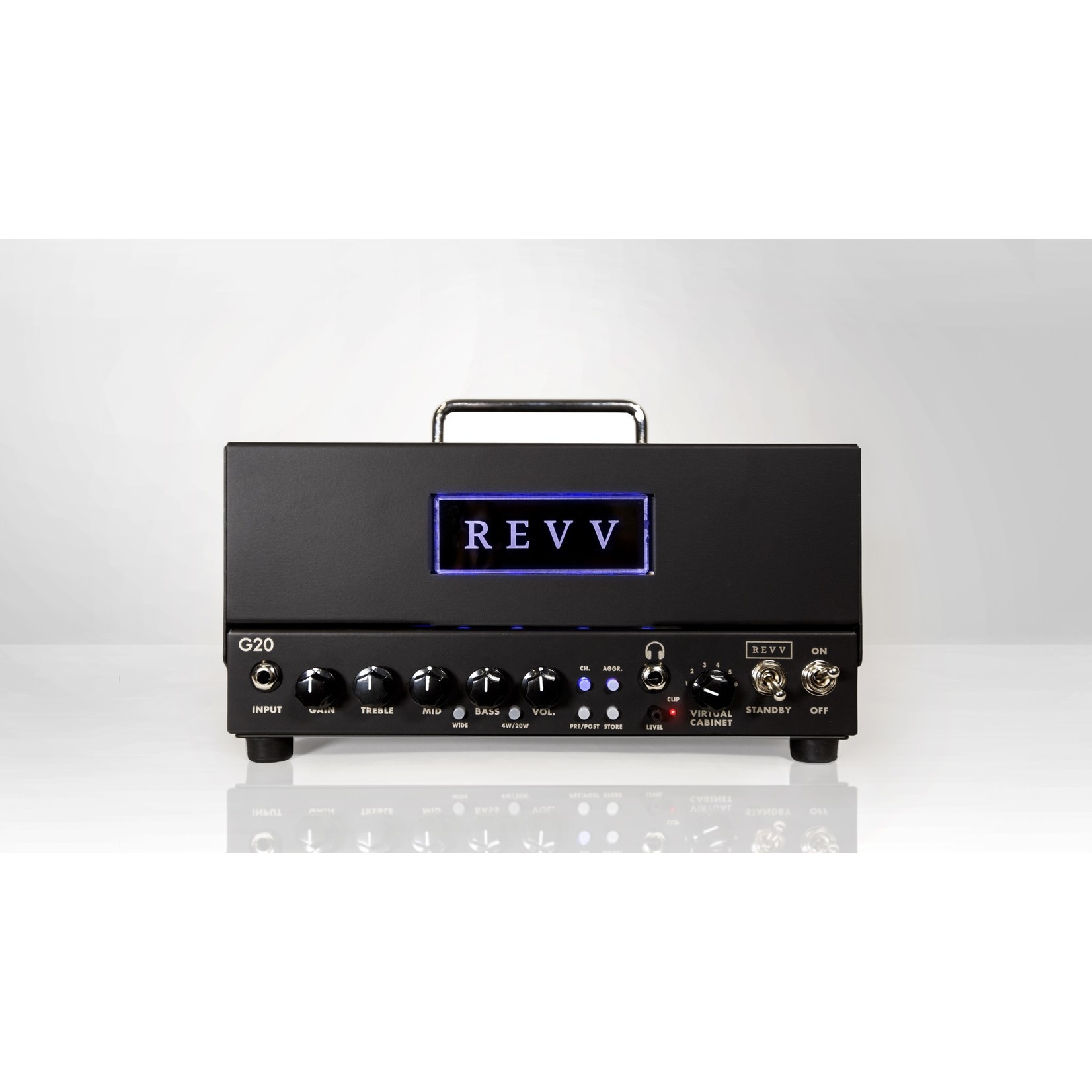 Revv Amplification Revv Amplification G20, 20/4w Tube Head with Two Notes Reactive Load and 6 Cab Sims