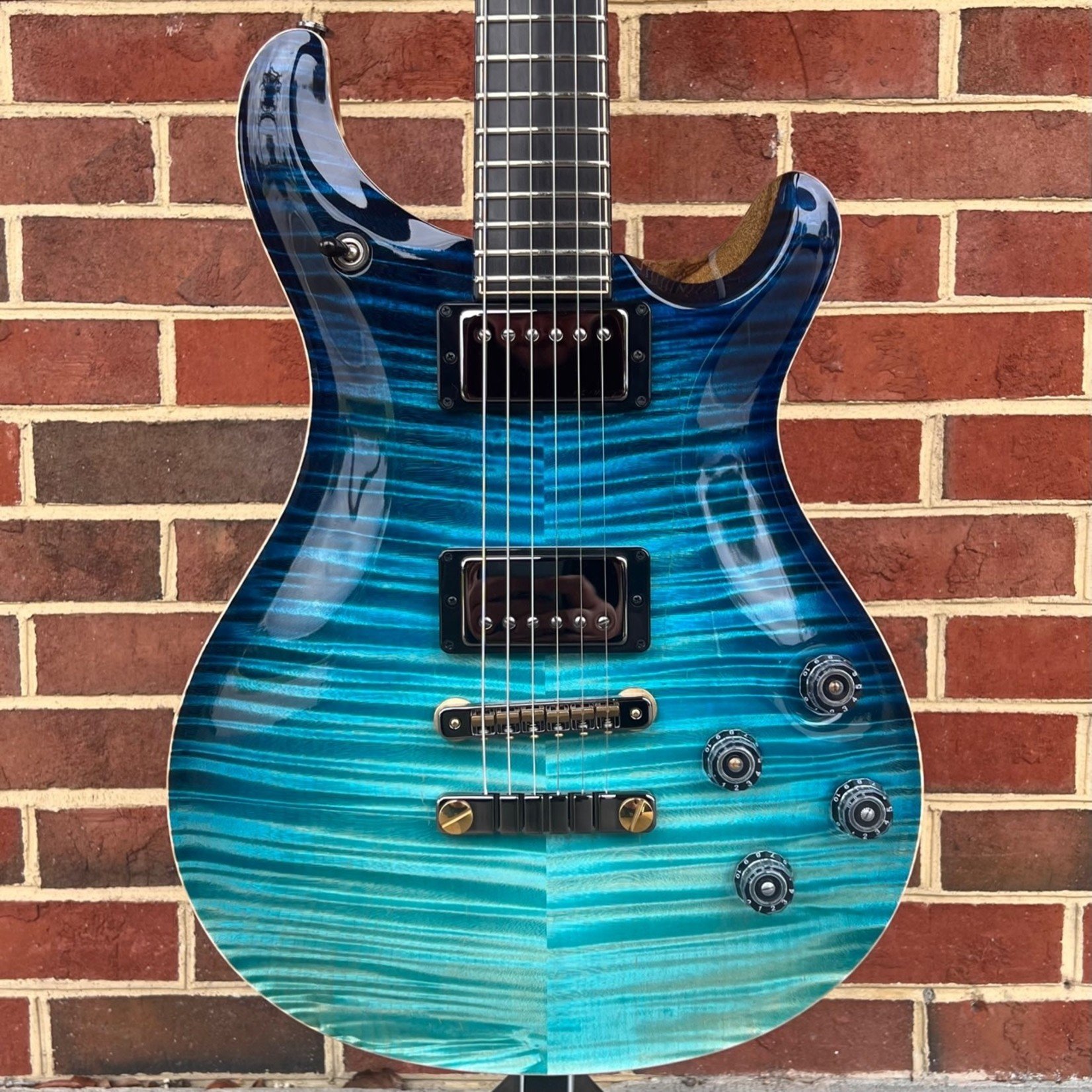 Paul Reed Smith Paul Reed Smith Private Stock McCarty 594, PS# 9741, Sub Zero Dragon's Breath, East Coast Flamed Maple Top, Black Limba Body, Curly Maple Neck, Birds of a Feather Inlay (ebony/maple), Matching Back Plates, Smoked Black Hardware, Hardshell Case