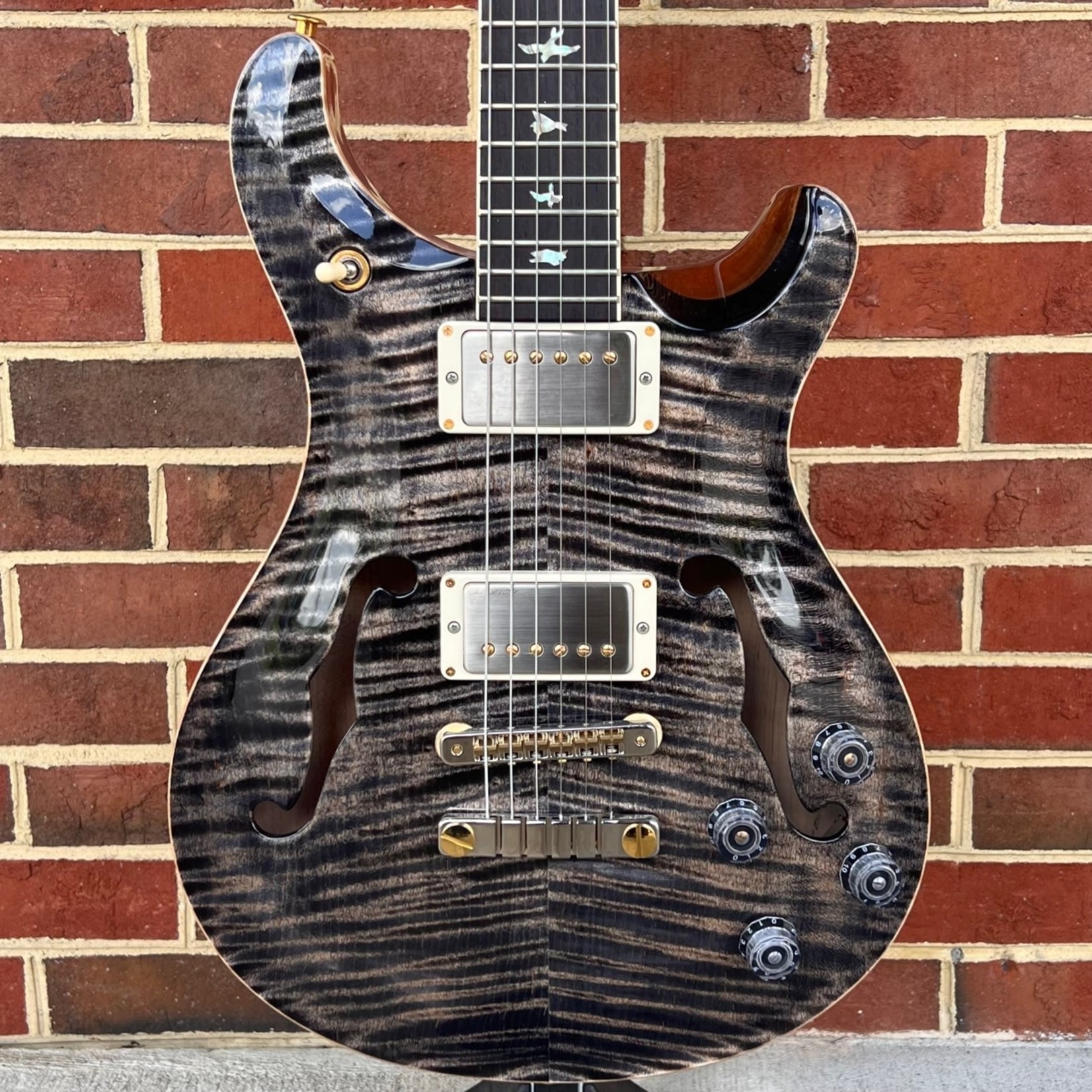 Paul Reed Smith Paul Reed Smith McCarty 594 Hollowbody II, 10-Top and Back, Charcoal, Pattern Vintage Neck, Hybrid Hardware, Hardshell Case