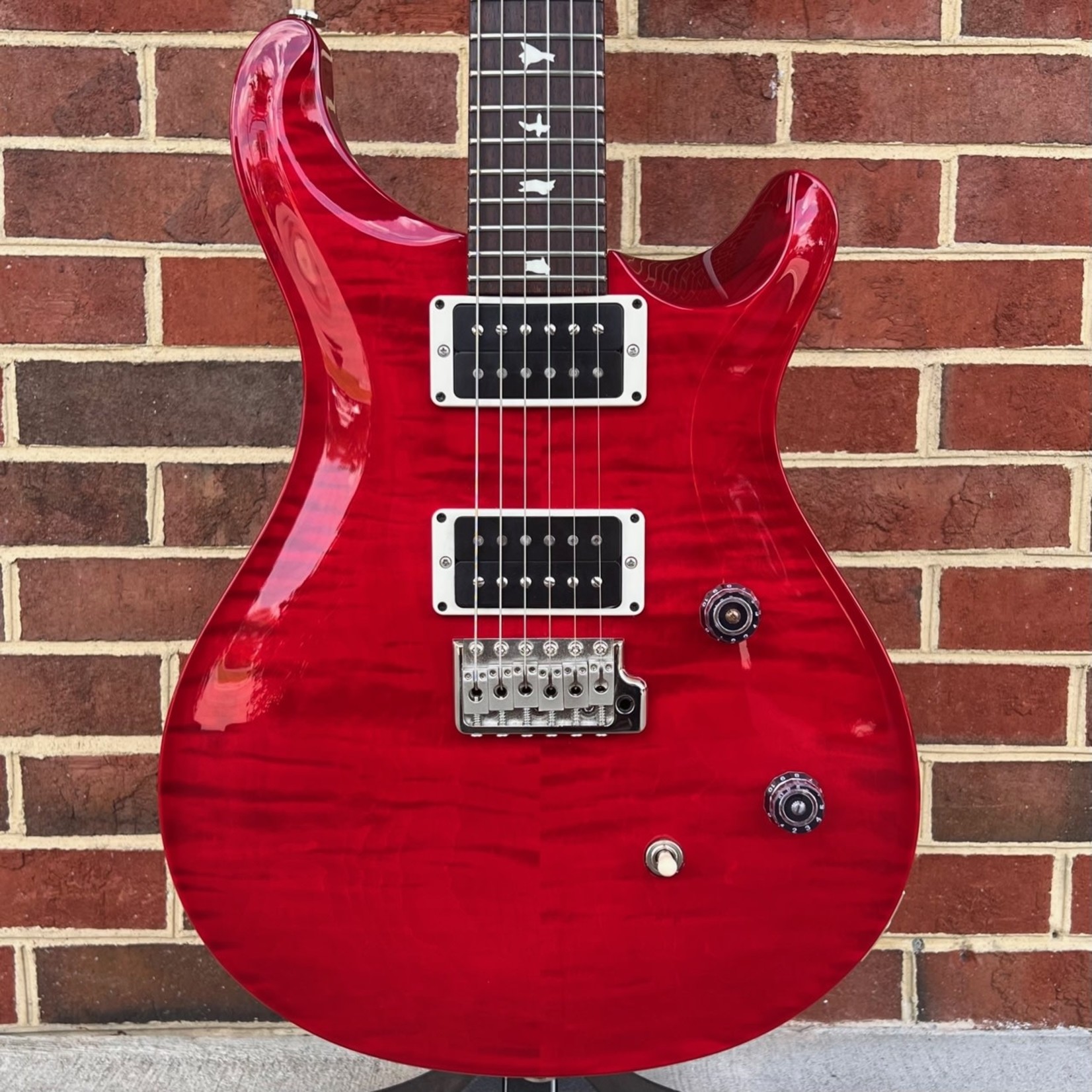 Paul Reed Smith Paul Reed Smith CE24, 2019 Model, Scarlet Red, Flame Maple Top, Mahogany Body, Maple Neck, Rosewood Fretboard, Gig Bag (USED)