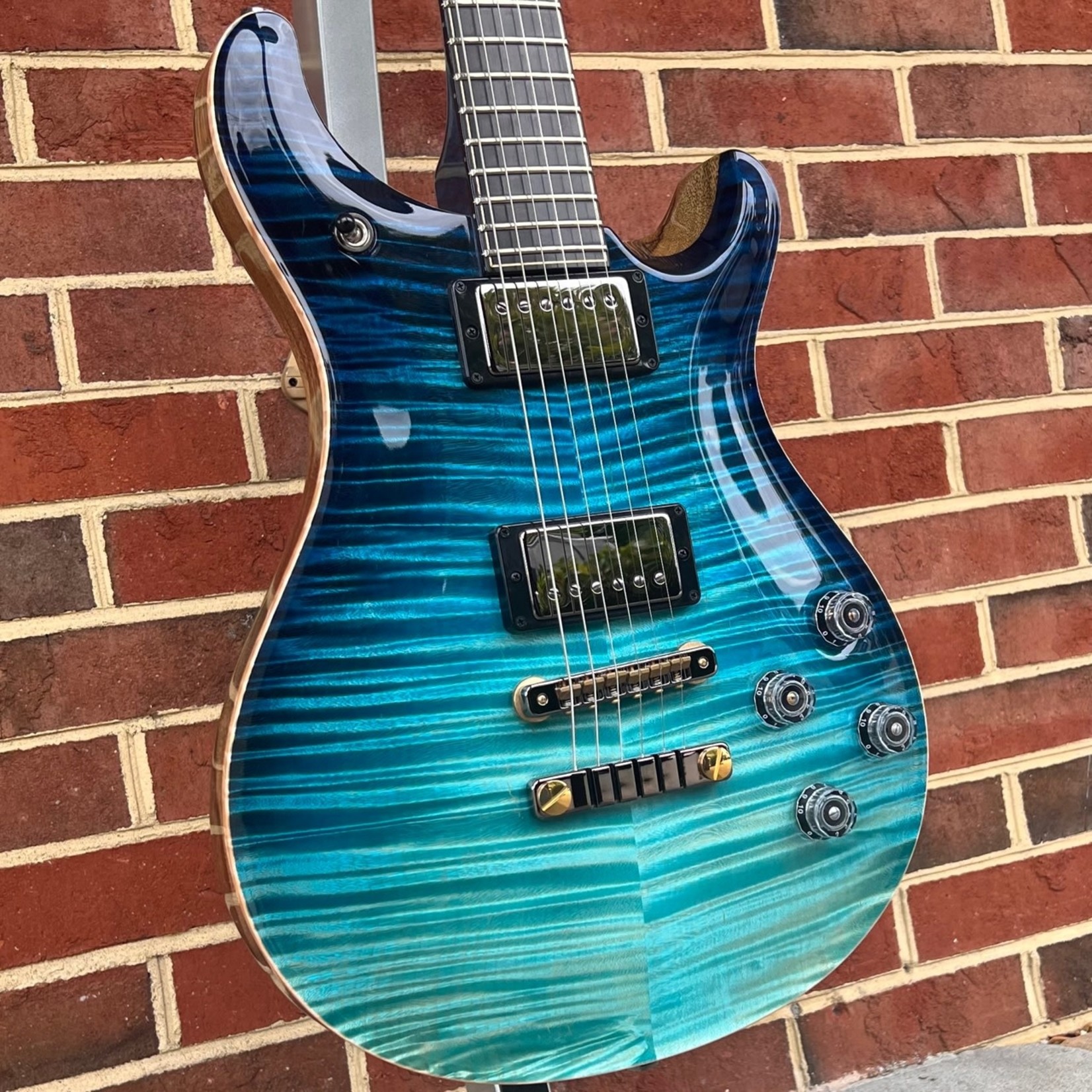 Paul Reed Smith Paul Reed Smith Private Stock McCarty 594, PS# 9741, Sub Zero Dragon's Breath, East Coast Flamed Maple Top, Black Limba Body, Curly Maple Neck, Birds of a Feather Inlay (ebony/maple), Matching Back Plates, Smoked Black Hardware, Hardshell Case