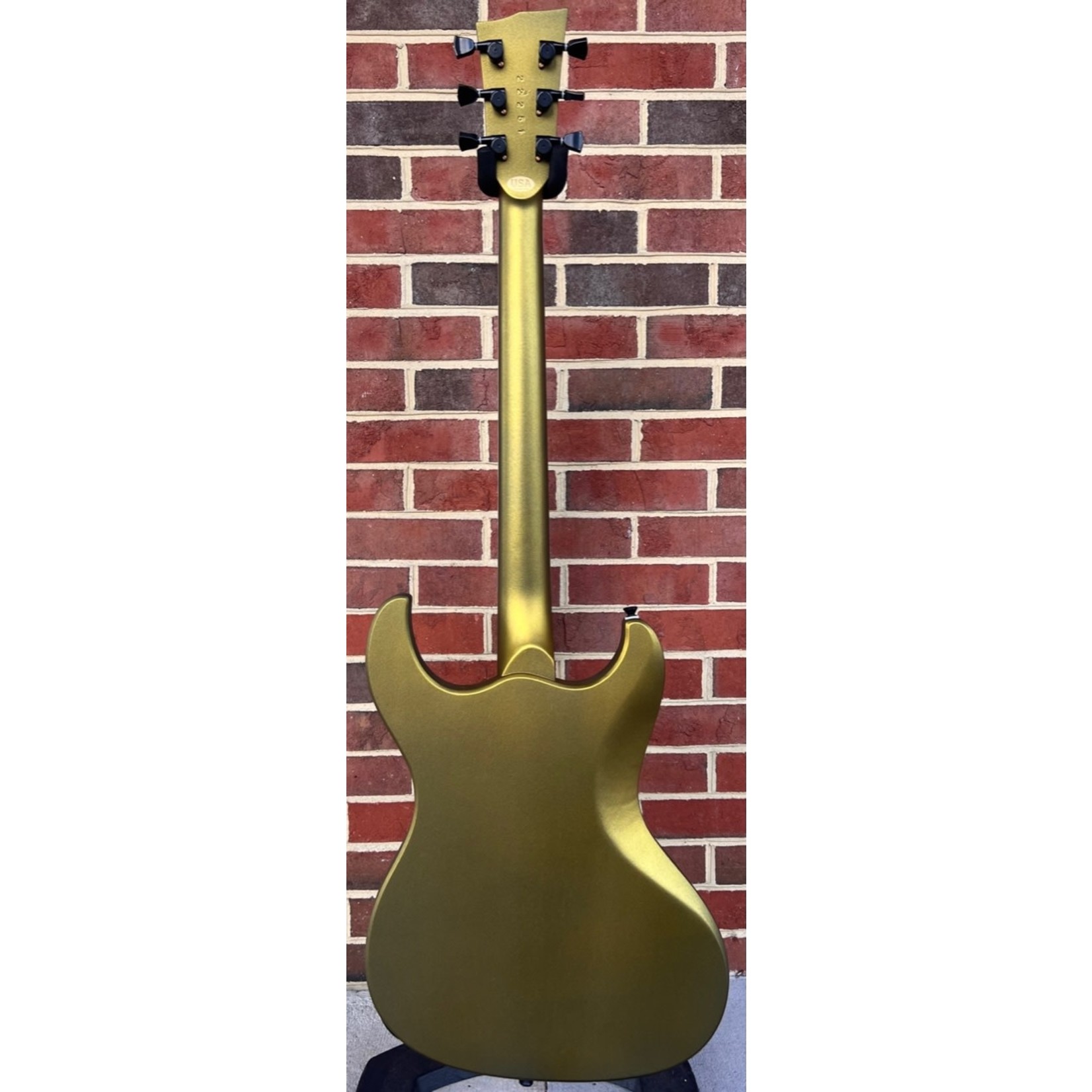 Dunable Guitars Dunable Guitars USA Custom Shop Gnarwhal, Gold, Mahogany Body, Mahogany Neck, Ebony Fretboard, Gold/Black Hardware, Hardshell Case