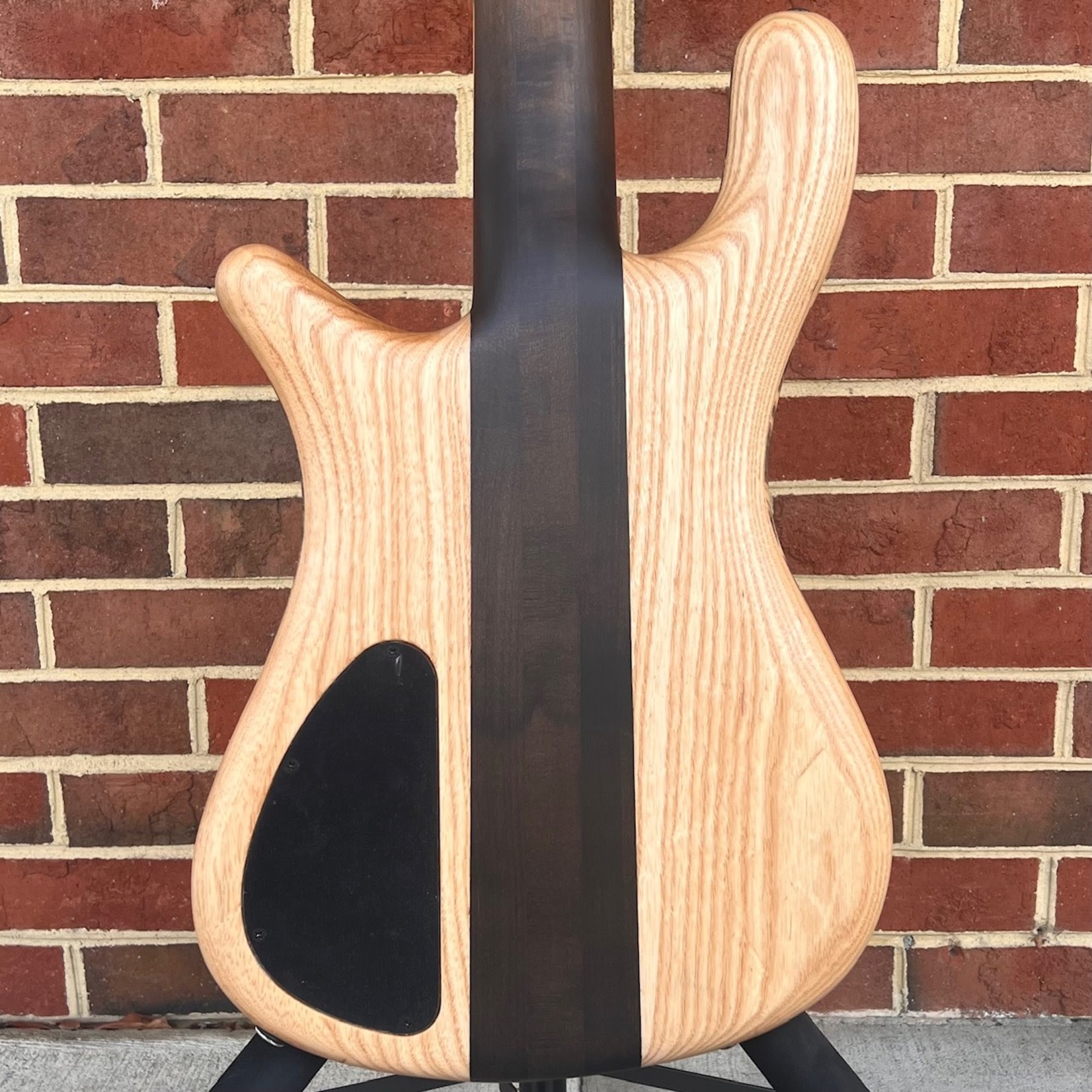 Spector Spector USA NS-5XL, Buckeye Burl Top, Swamp Ash Body - Weight Relieved, Roasted Maple Neck with Charcoal Stain, Pale Moon Ebony Fretboard, Matching Headstock, Pale Moon Ebony Logo and Truss Rod Cover, EMG 40DCX, Spector HAZ 18-volt, TSA Case