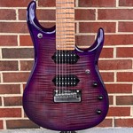 Music Man Music Man John Petrucci JP15 7-String, Flame Maple Top, Purple Nebula, Roasted Flame Maple Neck and Fretboard, Chrome Hardware, Fishman Piezo, DiMarzio Illuminator Pickups, Hardshell Case