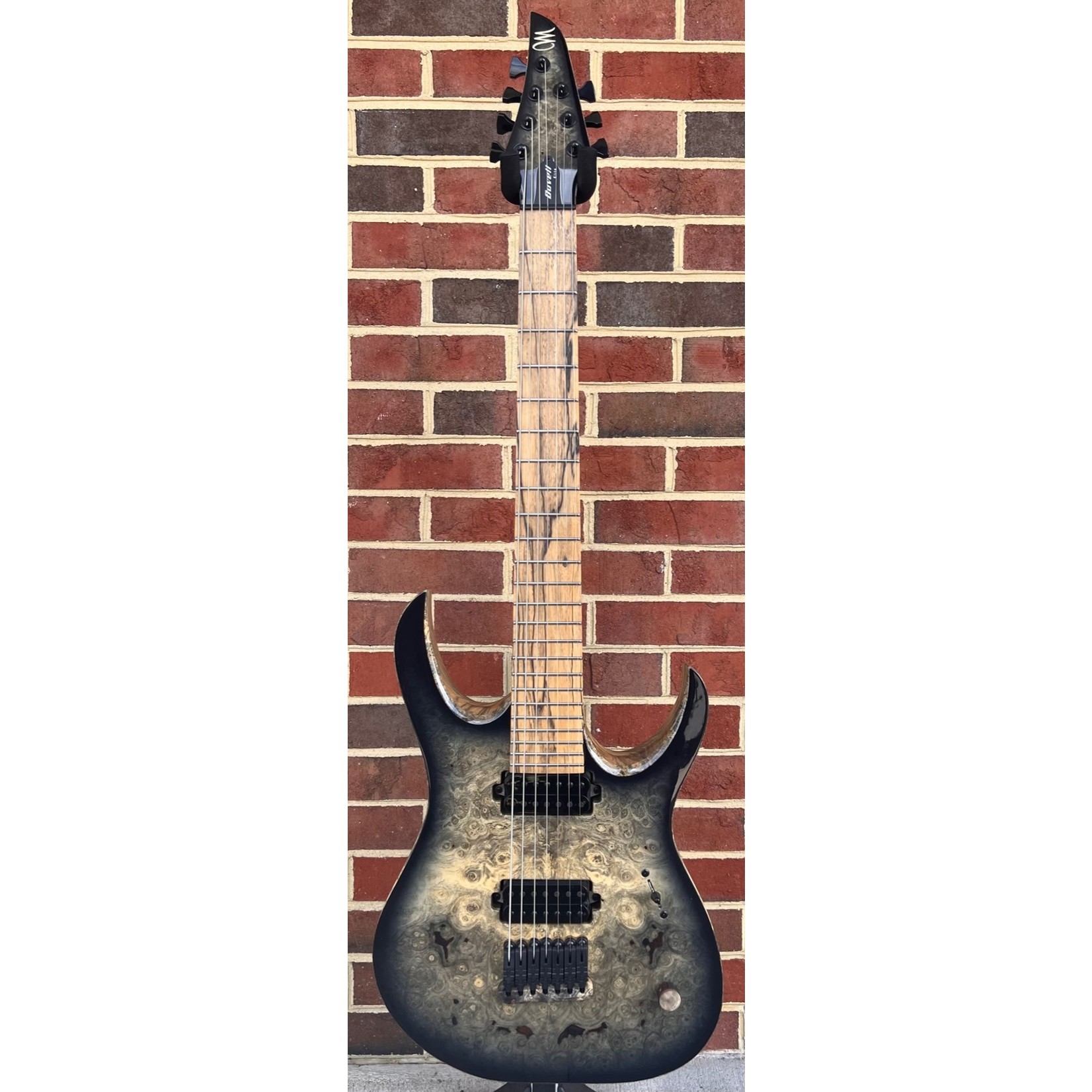 Mayones Mayones Duvell Elite 7-String, Master Grade Buckeye Burl Top, Shaded Edge Burst, Black Limba Body, Pale Moon Ebony Fretboard, Matching Headstock, Wooden Logo Inlay on Headstock, Schaller Hannes Bridge, Hipshot Locking Tuners, Mayones Hardshell Case