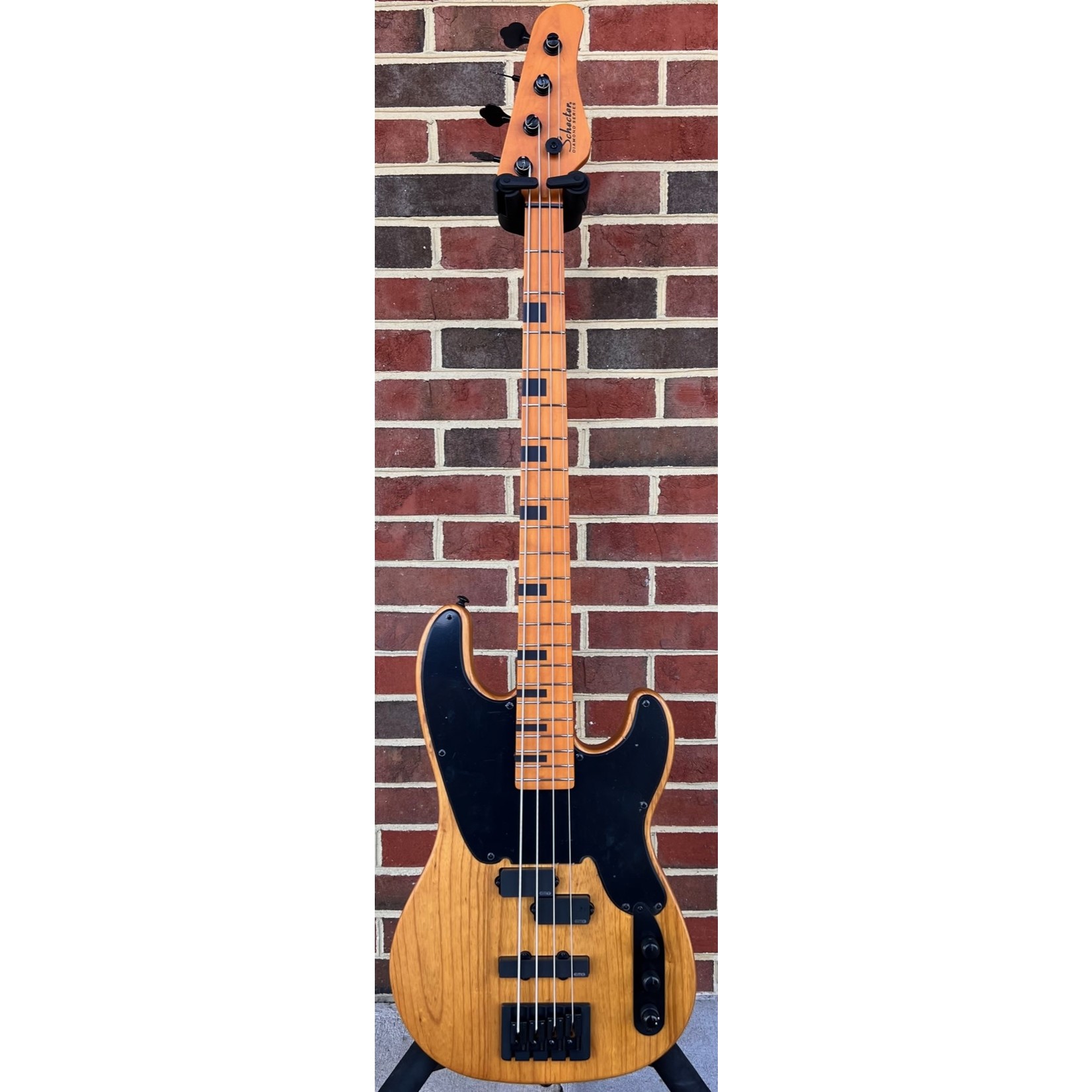 Schecter Guitar Research Schecter Model T Session, Aged Natural Satin, EMG J & EMG P pickups, Black Hardware