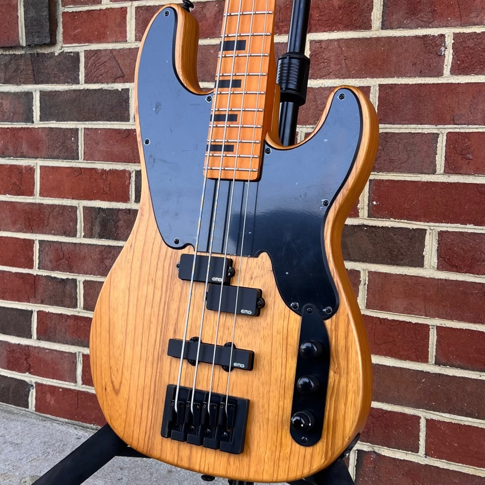 Schecter Guitar Research Schecter Model T Session, Aged Natural Satin, EMG J & EMG P pickups, Black Hardware