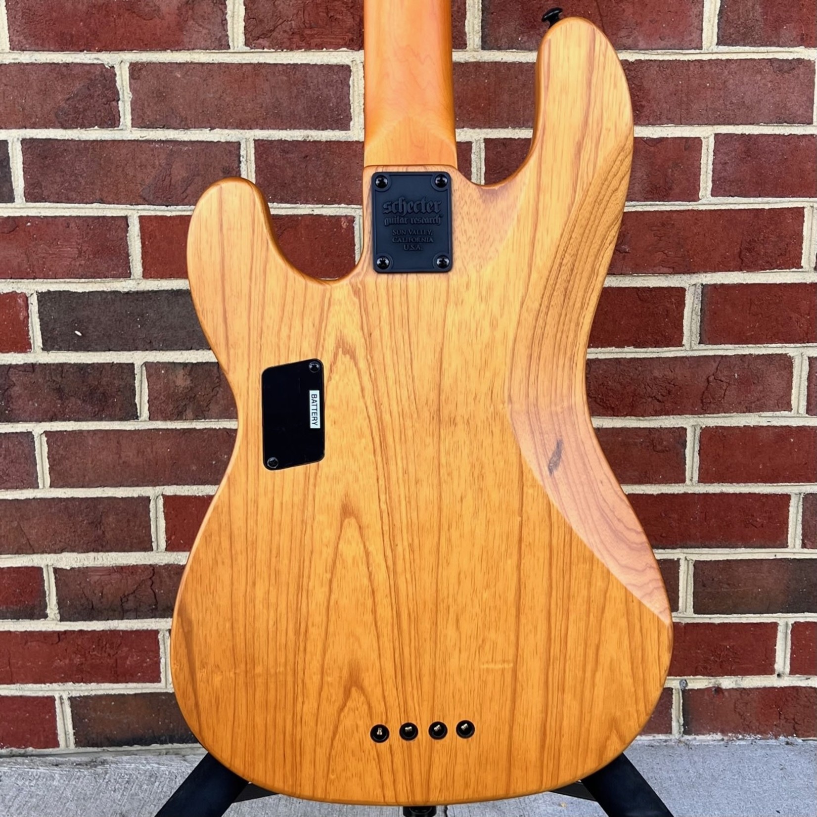 Schecter Guitar Research Schecter Model T Session, Aged Natural Satin, EMG J & EMG P pickups, Black Hardware
