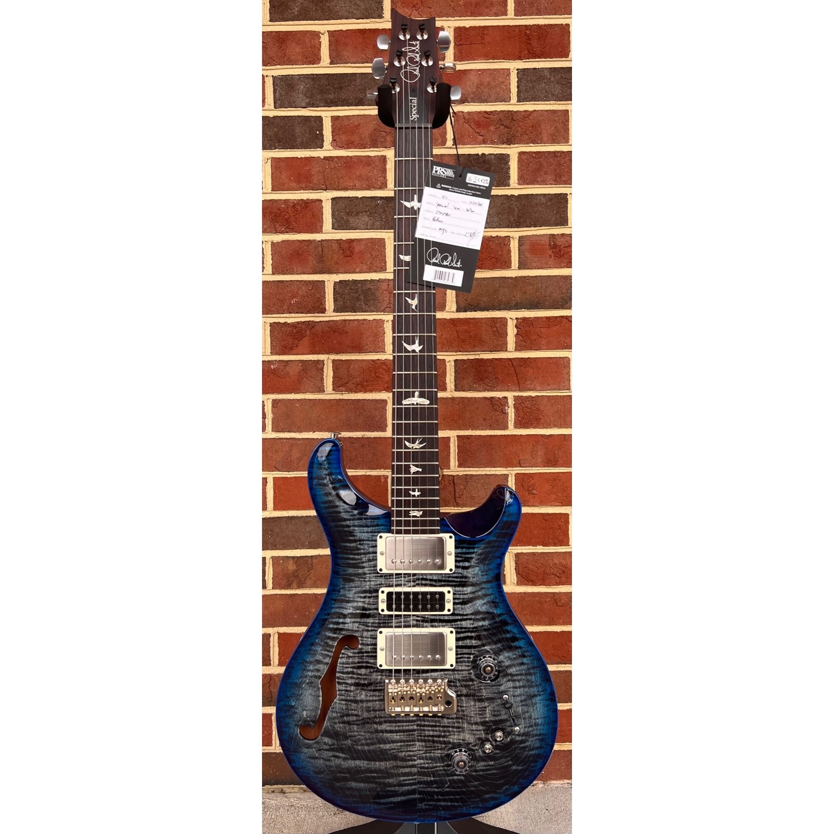 Paul Reed Smith Paul Reed Smith Special Semi-Hollow, Custom Color - Charcoal Blue Wrap Burst, Nickel Hardware, Hardshell Case