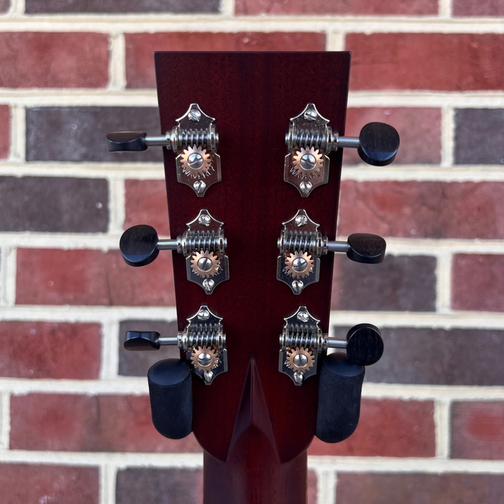 Santa Cruz Guitar Co. Santa Cruz Custom D Pre-War, Burled African Blackwood Back & Sides, Bear Claw Sitka Spruce Top, Koa Binding (body, neck, headstock), Koa Back Strip, Koa Tail Wedge, Blue Paua 42-Style Inlays, Tinted Top, Hardshell Case