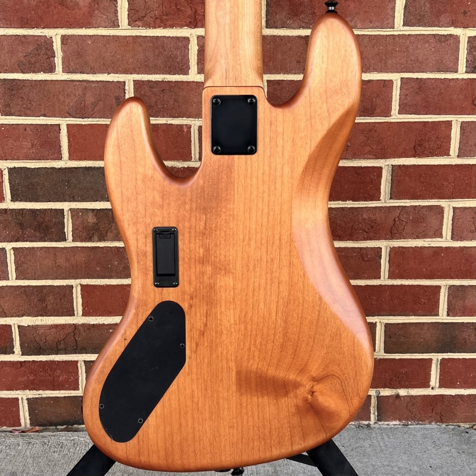 Spector Spector USA Coda5 DLX XL, 35" Scale Length, Buckeye Burl Top, Swamp Ash Body, Roasted Maple Neck, Pau Ferro Fretboard, Abalone Crown Inlays, Aguilar DCB-G4 Pickups, Aguilar OBP-3 Preamp, Black Hardware, Spector Protec Deluxe Gig Bag