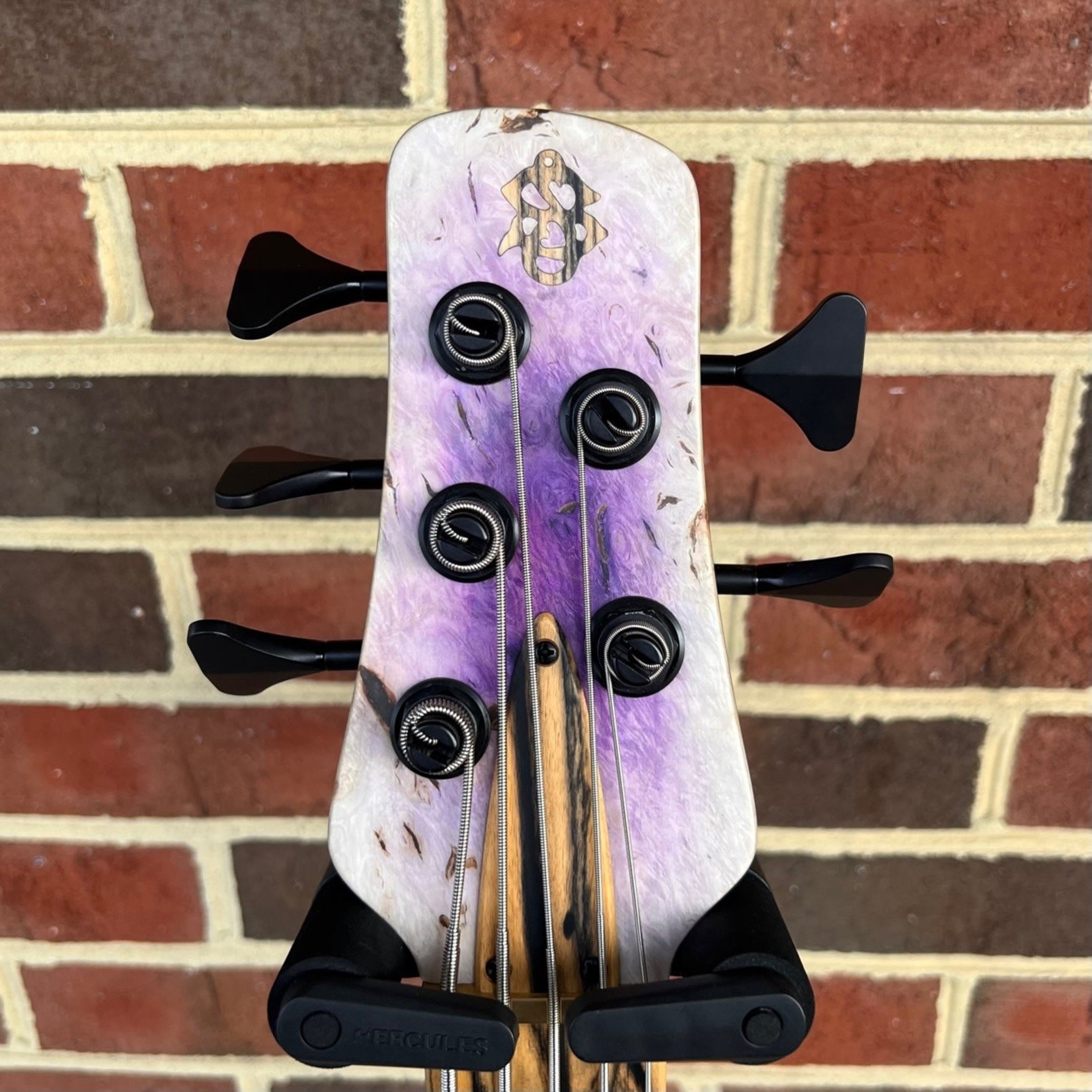 Spector Spector USA NS-5XL, Purple Reverse Burst, Maple Burl Top, Swamp Ash Body - Weight Relieved, Thin Neck, Pale Moon Ebony Fretboard, EMG 40DCX Pickups, Darkglass Tone Capsule, Hardshell Case