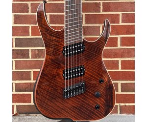 Skervesen Raptor 7FF, Fanned Fret 7, 1pc Flamed Redwood Top