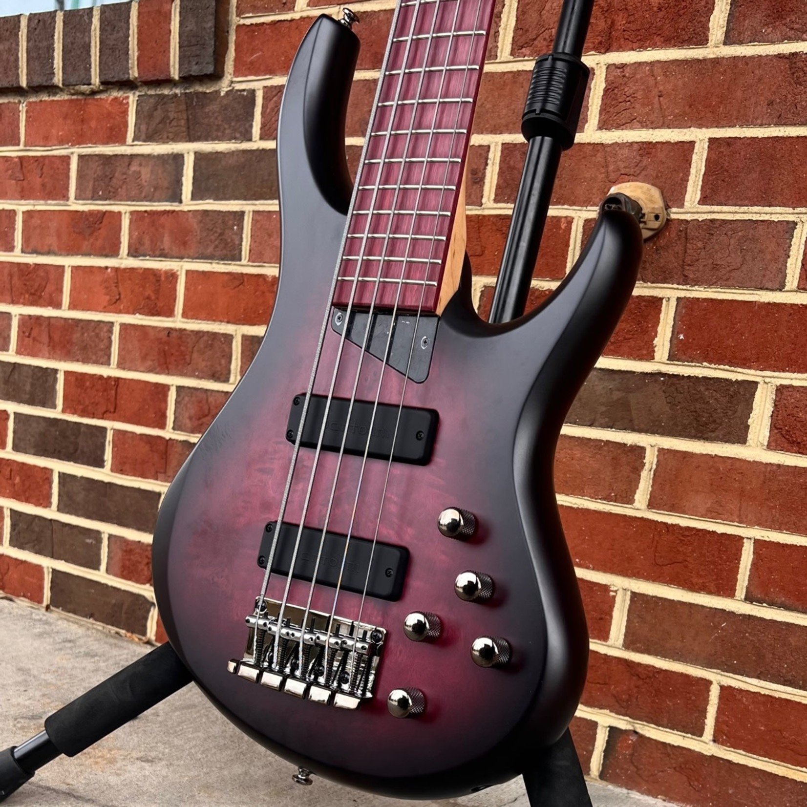 MTD MTD Kingston Andrew Gouche 5-String, Figured Maple Top, Alder Body, Purpleheart Fretboard, Bartolini Electronics