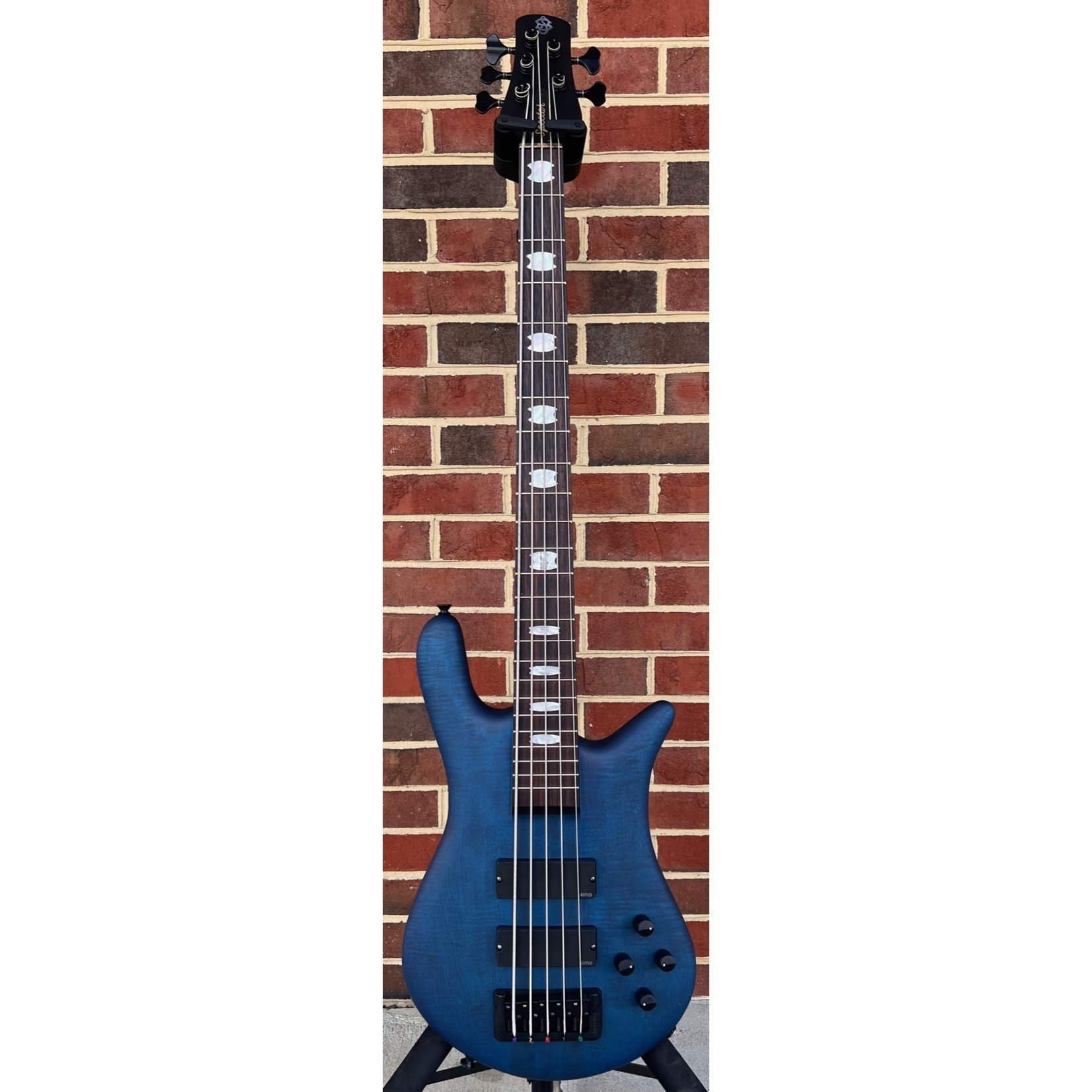 Spector Spector Euro 5 LX, Black & Blue Matte, 5-String, EMG 40DC Pickups, Spector Tone Pump, Spector Gig Bag, SN# NB19825