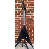ESP LTD Kirk Hammett KH-V, Black Sparkle, Korina Body, Macassar Ebony Fretboard, EMG Bone Breaker Pickups, Locking Tuners, Hardshell Case - The Music Loft ESP LTD Kirk Hammett KH-V, Black Sparkle, Korina Body, Macassar Ebony Fretboard, EMG Bone Breaker Pickups, Locking Tuners, Hardshell Case - The Music Loft
