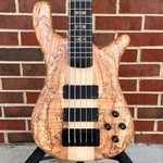 Spector Spector USA NS-5XL, The Music Loft 30th Anniversary, Spalted Flame Maple Top, Reclaimed Redwood Body, 3pc Maple Neck, Ebony Fretboard, Pale Moon Ebony Inlays, Matching Headstock, TSA Case