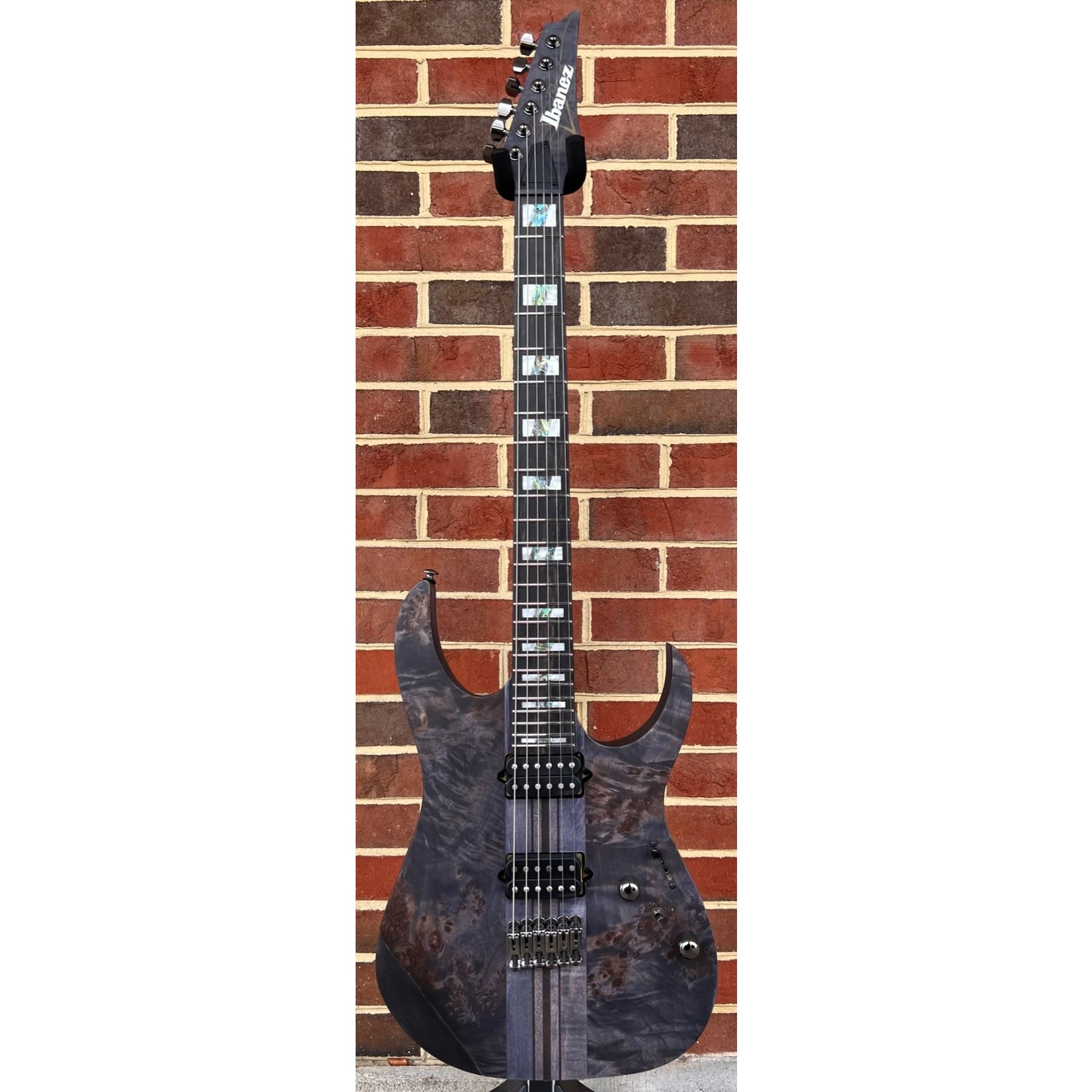 Ibanez Ibanez Premium RGT1221PBDTF, Neck-Thru, Deep Twilight Flat, Poplar Burl Top, DiMarzio Tone Zone/Air Norton Pickups, Gotoh Locking Tuners, Gig Bag