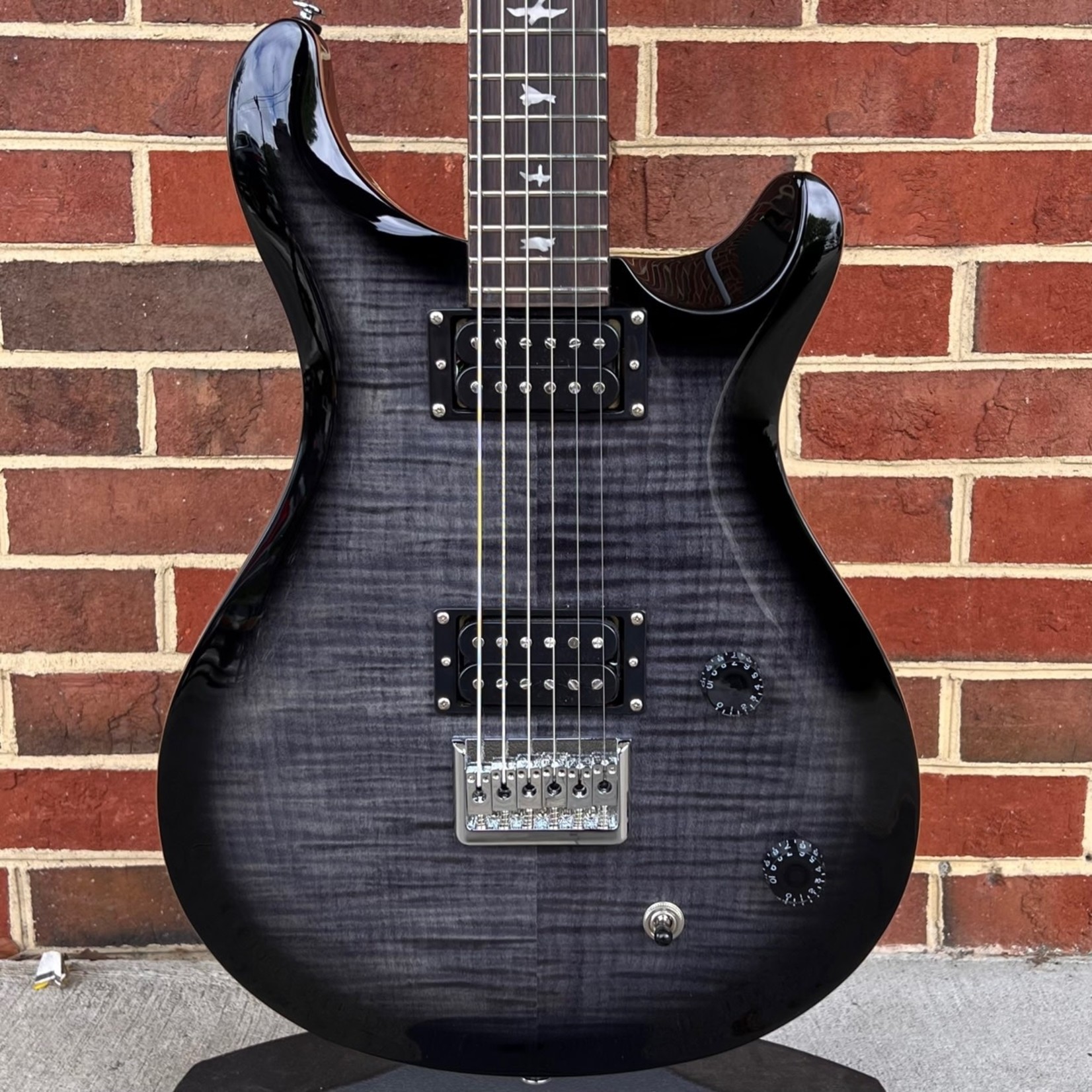 Paul Reed Smith Paul Reed Smith SE 277, Charcoal Burst, Baritone 27" Scale Length, Carved Top, Gig Bag, SN# CTIE82073