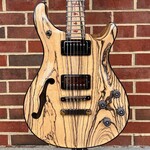 Paul Reed Smith Paul Reed Smith Private Stock #9736, McCarty 594 Semi-Hollow, Pale Moon Ebony Top, Black Limba Body, Pale Moon Ebony Fretboard, Pale Moon Ebony Neck, Ebony Binding, Ruby Synthetic Opal Bird Inlays, Smoked Black Hardware, Hardshell Case (USED)