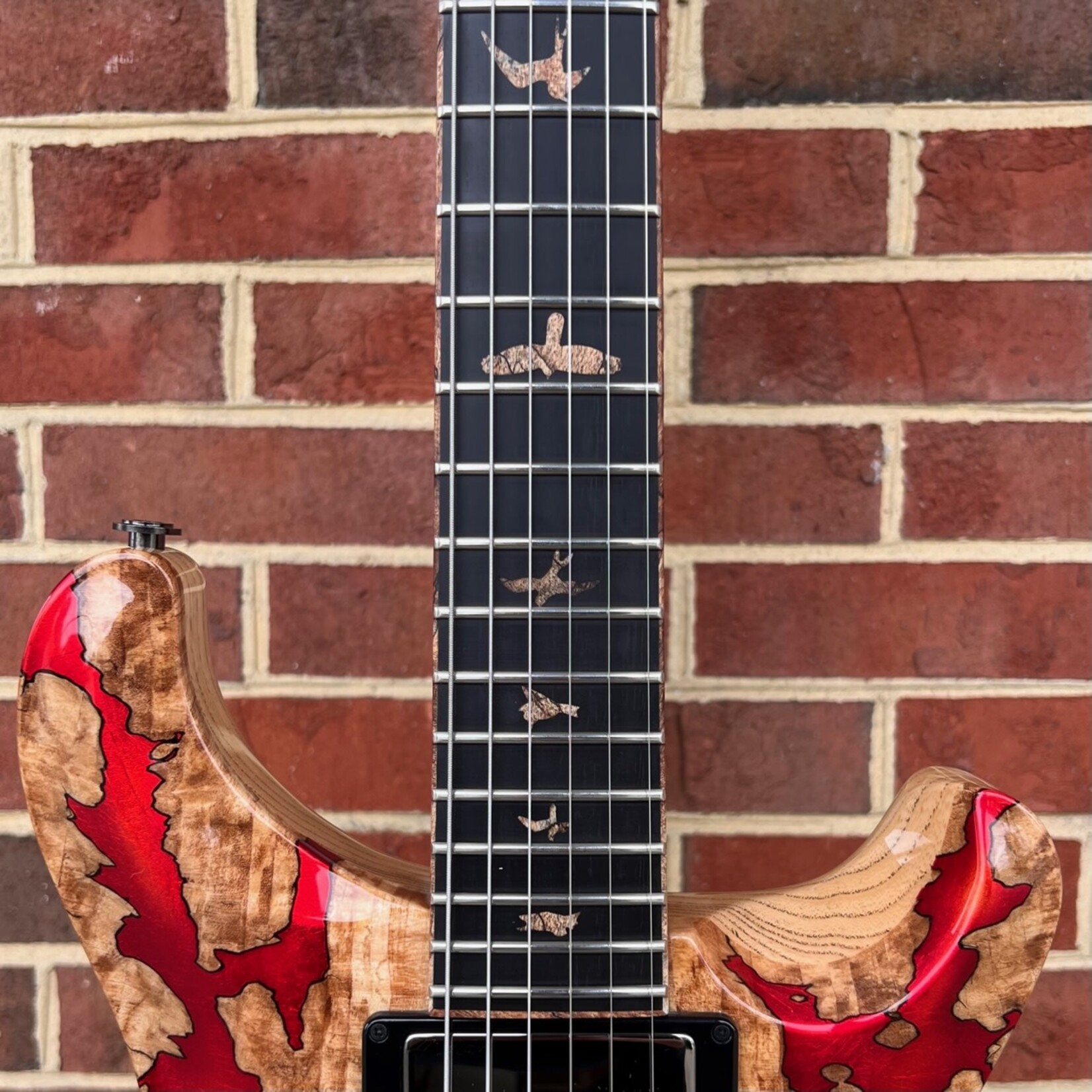 Paul Reed Smith Paul Reed Smith Private Stock #9431, Special 22 Semi-Hollow, Spalted Maple Top, Cherry Burst Copper Foil Accents, Swamp Ash Body, Brazilian Rosewood Neck, Ebony Fretboard, Spalted Maple Binding, Spalted Maple Bird Inlays, Smoked Black Hardware (USED)