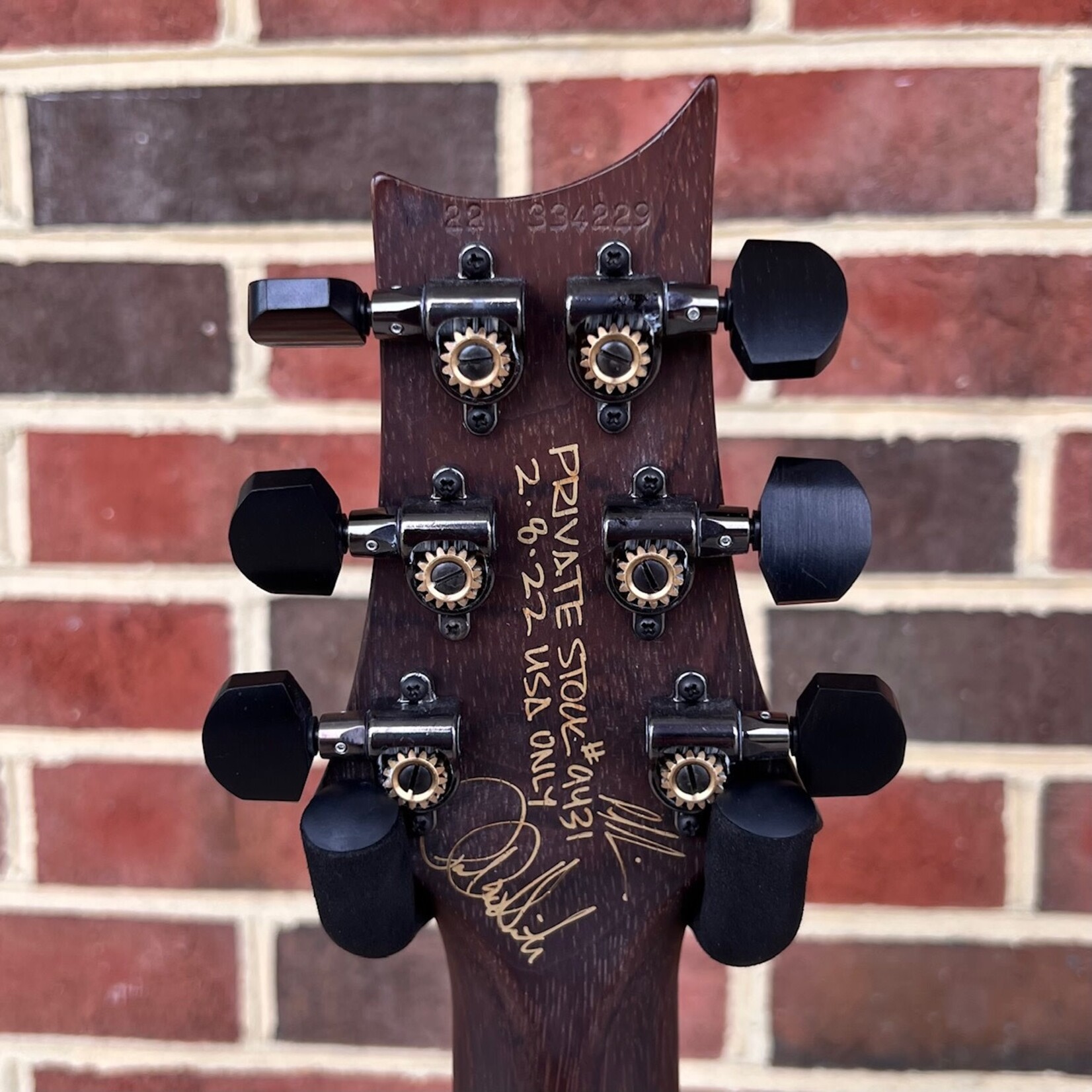 Paul Reed Smith Paul Reed Smith Private Stock #9431, Special 22 Semi-Hollow, Spalted Maple Top, Cherry Burst Copper Foil Accents, Swamp Ash Body, Brazilian Rosewood Neck, Ebony Fretboard, Spalted Maple Binding, Spalted Maple Bird Inlays, Smoked Black Hardware (USED)