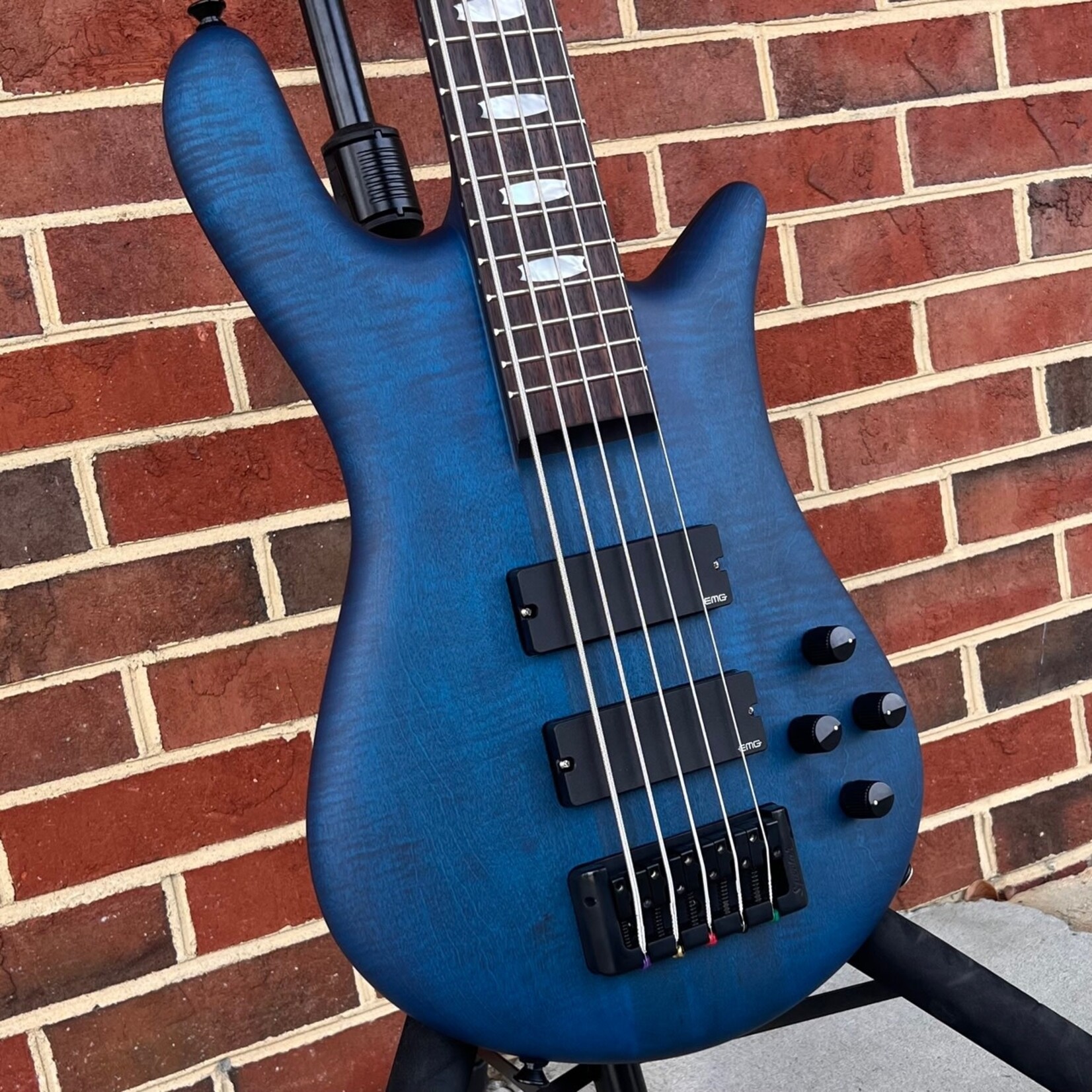 Spector Spector Euro 5 LX, Black & Blue Matte, 5-String, EMG 40DC Pickups, Spector Tone Pump, Spector Gig Bag, SN# NB19825