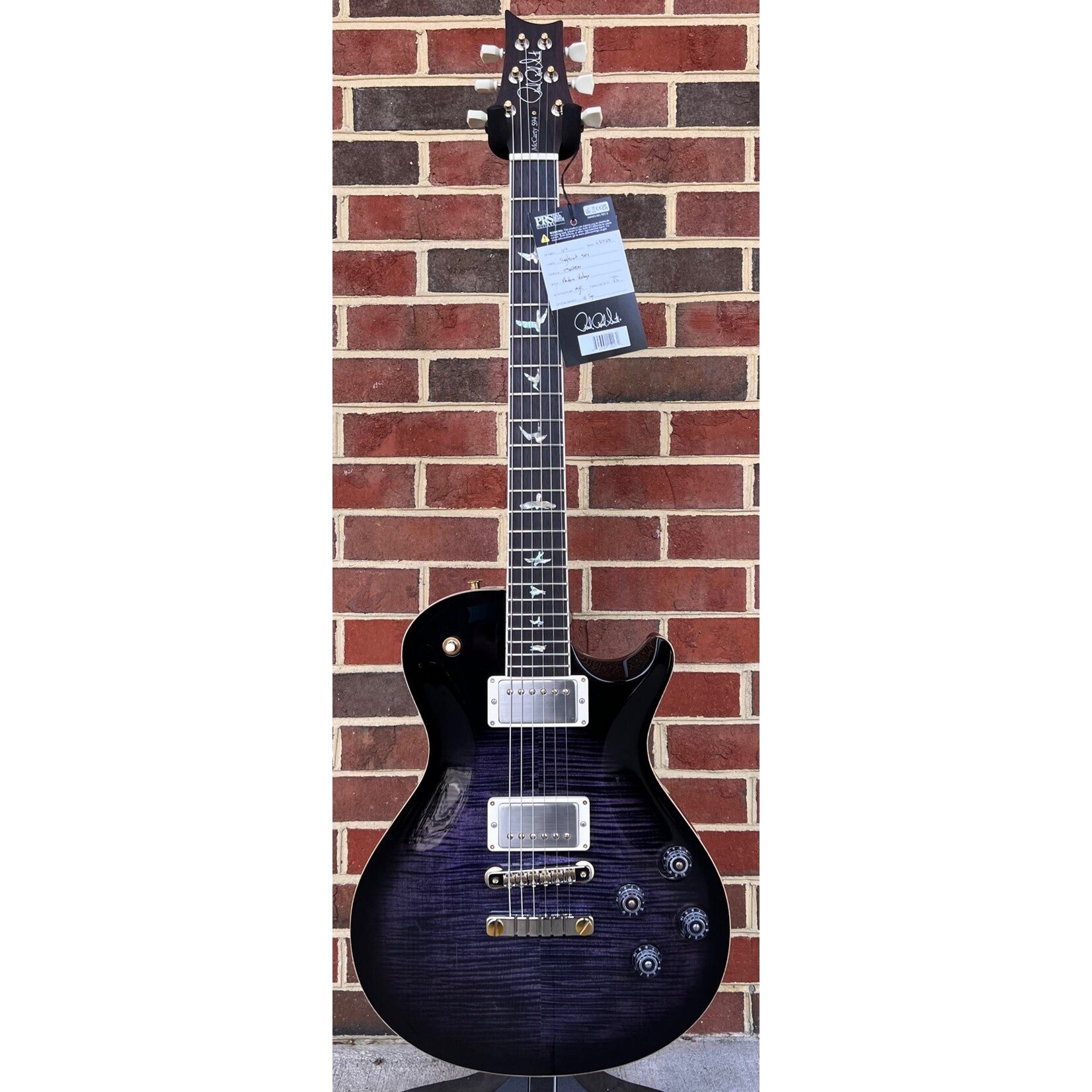 Paul Reed Smith Paul Reed Smith McCarty 594 Singlecut, 10 Top, Purple Mist, Pattern Vintage Neck, Hybrid Hardware, Hardshell Case