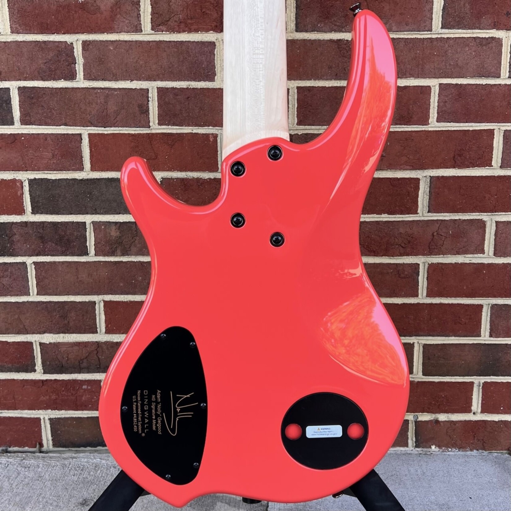 Dingwall NG3 5String, Fiesta Red, Maple Fretboard, Matching Headstock