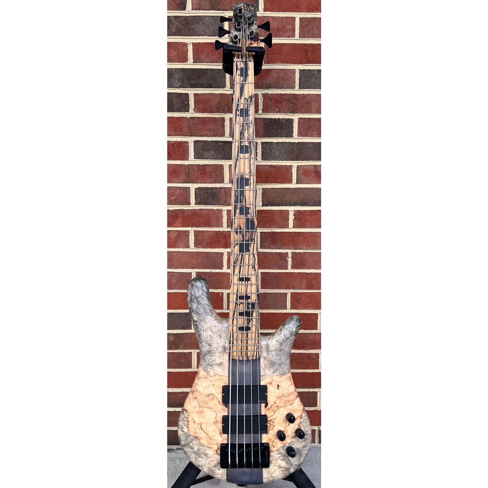 Spector Spector USA NS-5XL, The Music Loft 30th Anniversary, Buckeye Burl Top, Swamp Ash Body, 3pc Maple Neck, Pale Moon Ebony Fretboard, Matching Headstock, EMG40DCX, Darkglass Tone Capsule, TSA Case