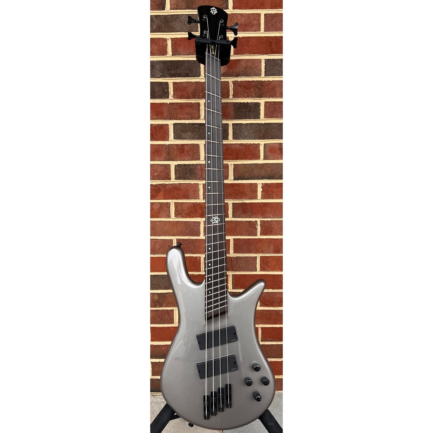 Spector Spector NS Dimension HP 4-String, Gunmetal Gloss, EMG 40DC Pickups, Darkglass Tone Capsule, Gig Bag, SN# W231511