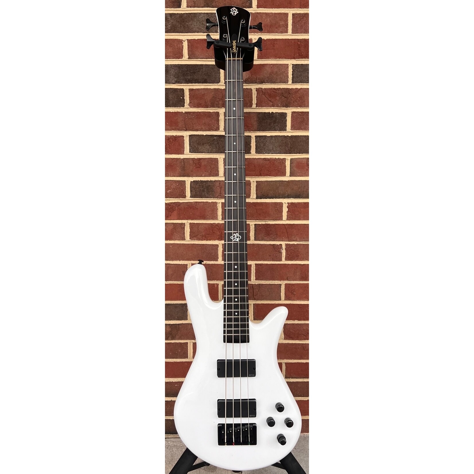 Spector Spector NS Ethos HP 4-String, Solid White Gloss, EMG 35DC Pickups, Darkglass Tone Capsule, Gig Bag, SN# W231761