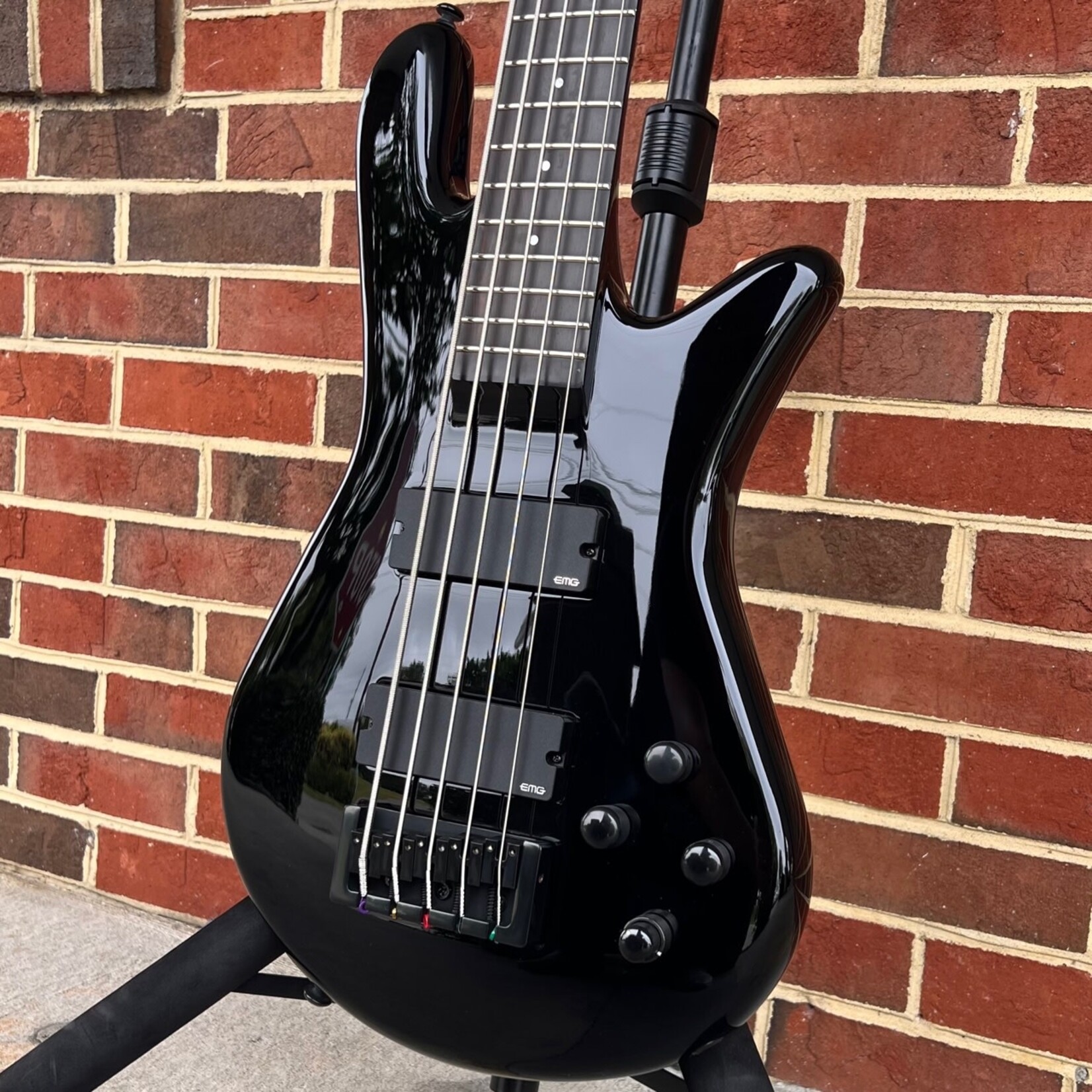 Spector Spector NS Ethos HP 5-String, Solid Black Gloss, EMG 40DC Pickups, Darkglass Tone Capsule, Gig Bag, SN# W231147