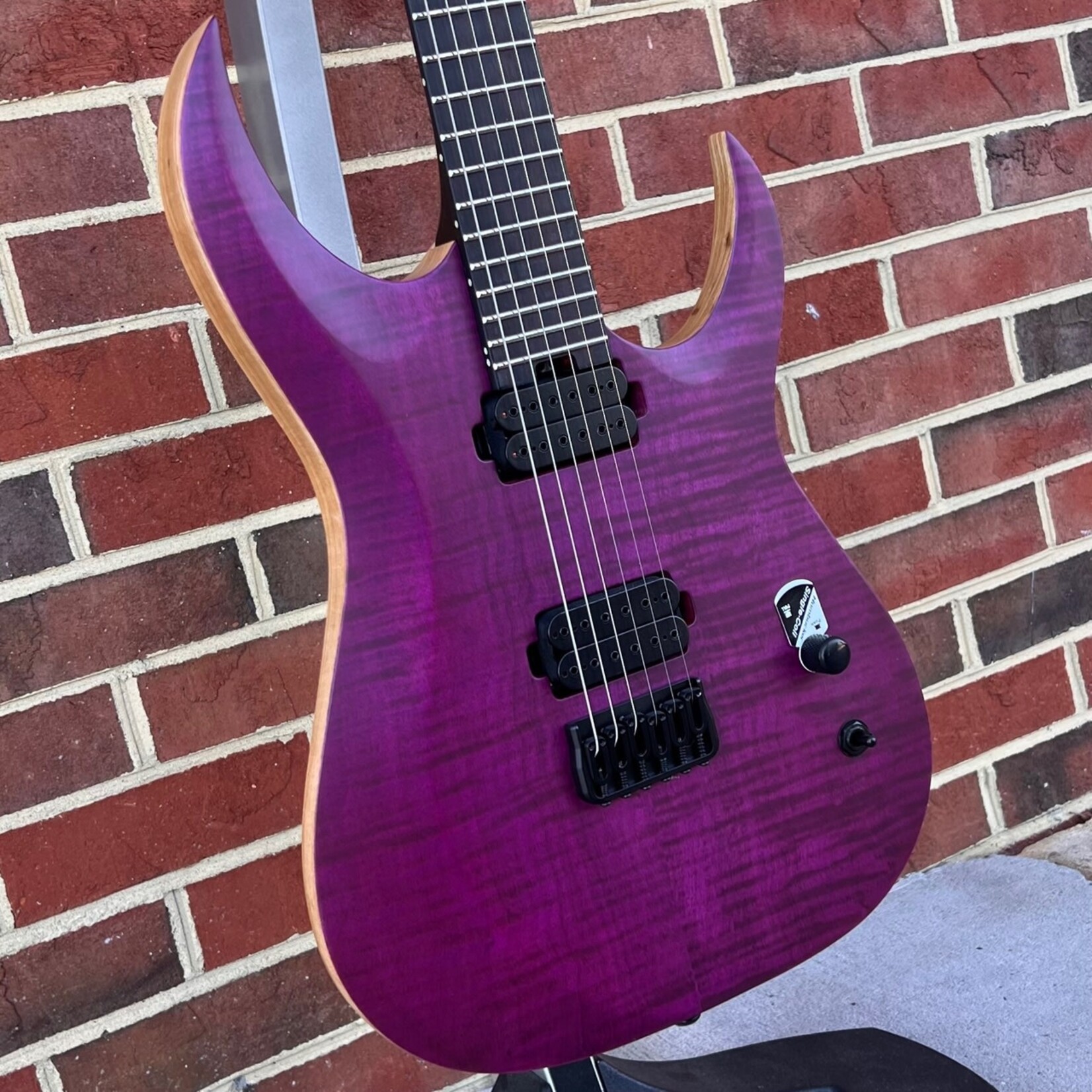 Schecter John Browne Tao6, Satin Trans Purple, Flame Maple Top, Swamp