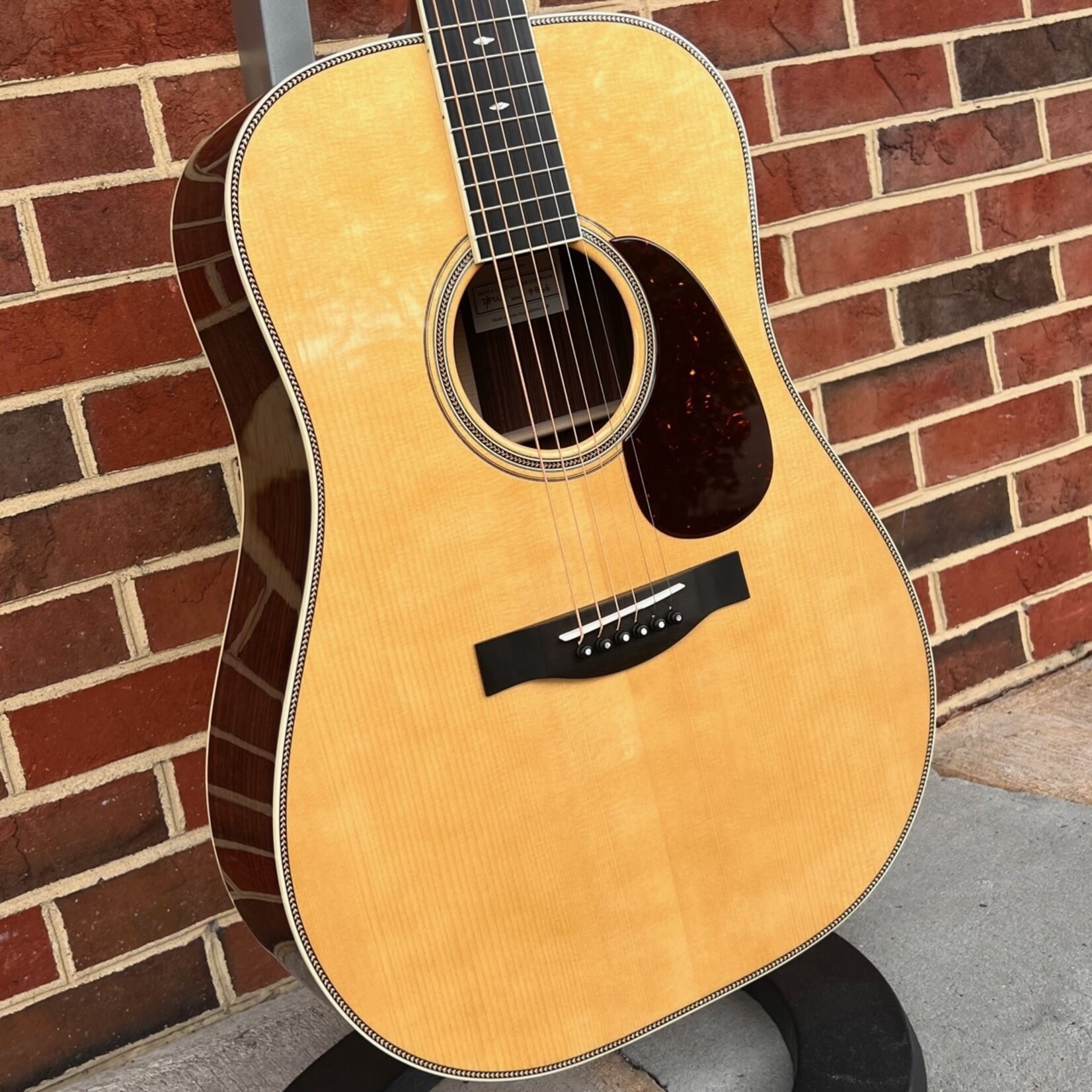 Santa Cruz Guitar Co. Santa Cruz Custom D Pre-War, Adirondack Spruce Top - Vintage Tinted, Indian Rosewood Back & Sides, Ivoroid Binding, 45 Style Inlay, Hardshell Case