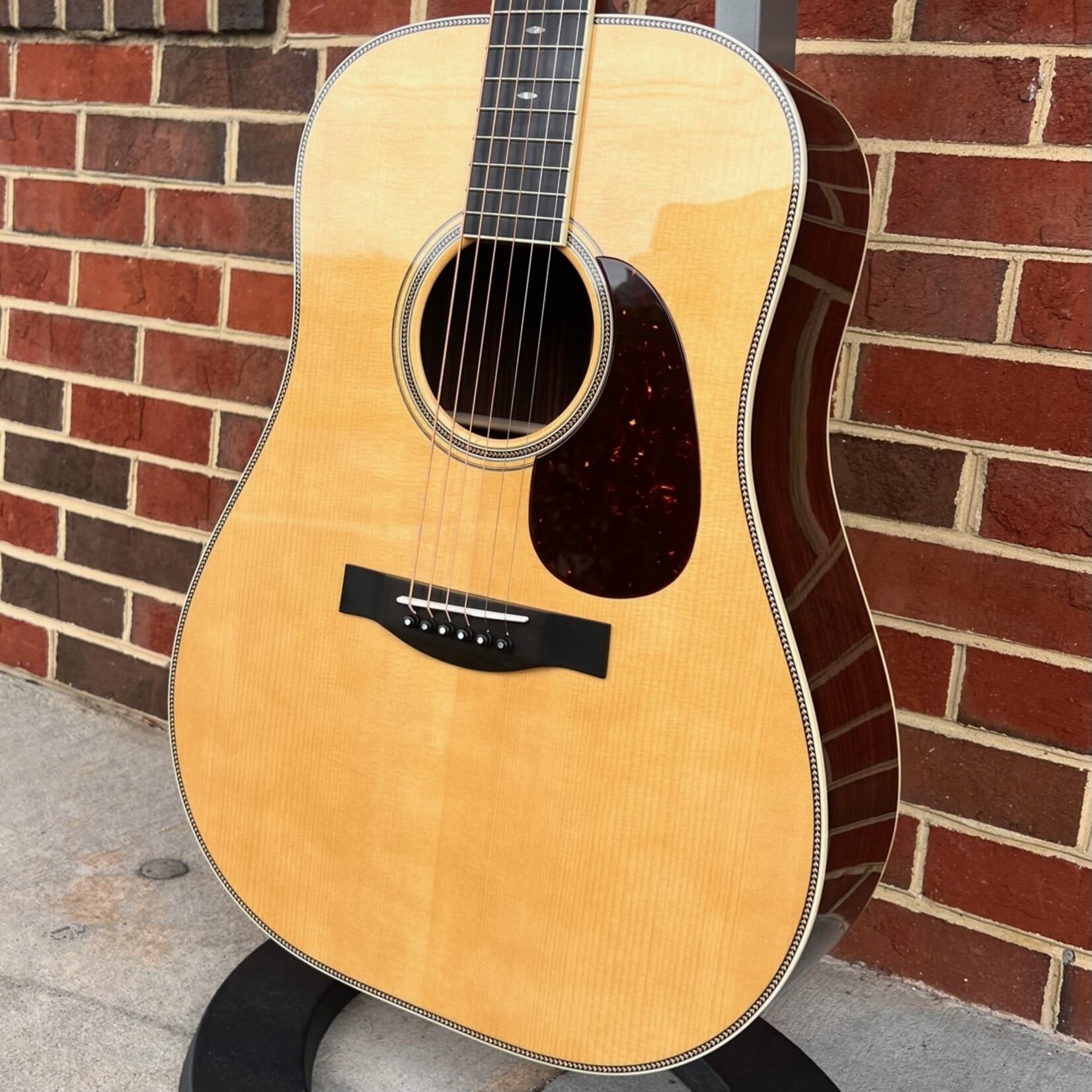 Santa Cruz Guitar Co. Santa Cruz Custom D/PW, Adirondack Spruce Top - Vintage Tinted, Indian Rosewood Back & Sides, Ivoroid Binding, 45 Style Inlay, Hardshell Case