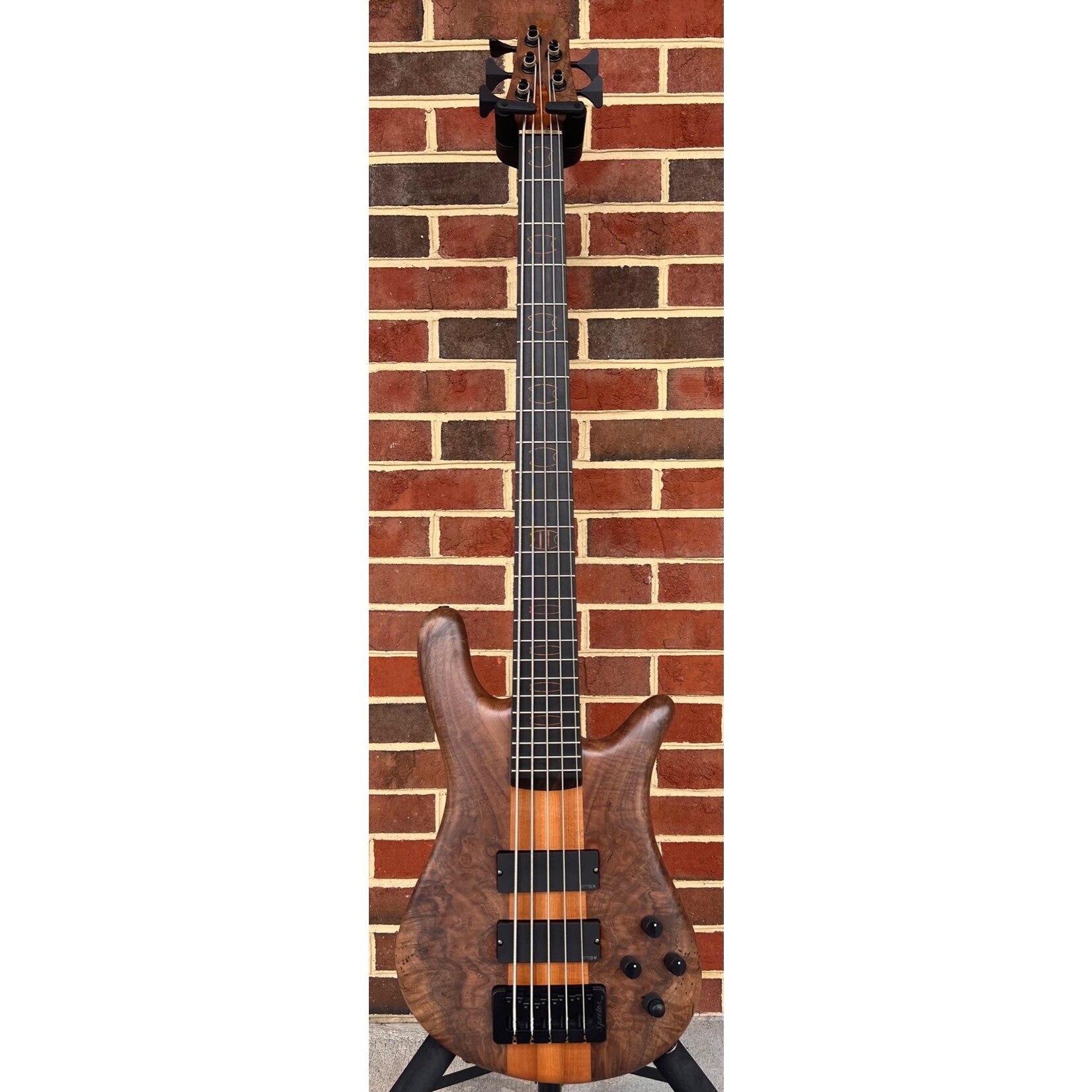 Spector Spector USA NS-5XL, The Music Loft 30th Anniversary, Figured Walnut Top, Swamp Ash Body, Roasted Maple Neck, Ebony Fretboard, EMG 40DCX Pickups, Darkglass Tone Capsule, TSA Case