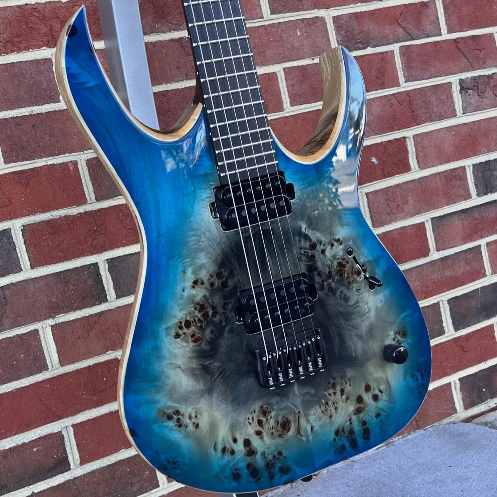 Mayones Duvell Elite 6-String, Supernova Blue Gloss, 4A Eye Poplar 