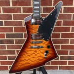 Schecter Guitar Research Schecter E-1 Custom, Vintage Sunburst, Quilted Maple Top, Ebony Fretboard, Locking Tuners, Schecter USA Sunset Strip/Pasadena Pickups, SN# W23111836