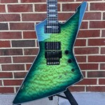 Schecter Guitar Research Schecter E-1 FR S Special Edition, Green Burst, Quilted Maple Top, Sustainiac Pickup, Floyd Rose Tremolo, SN# W23101765