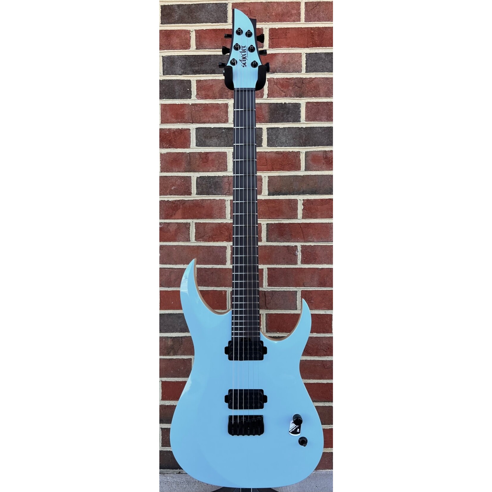 Schecter Guitar Research Schecter John Browne Tao-6, Azure, Swamp Ash Body, Schecter USA Colossus/Chaosbreaker Pickups, Hipshot Bridge, Hipshot Locking Tuners