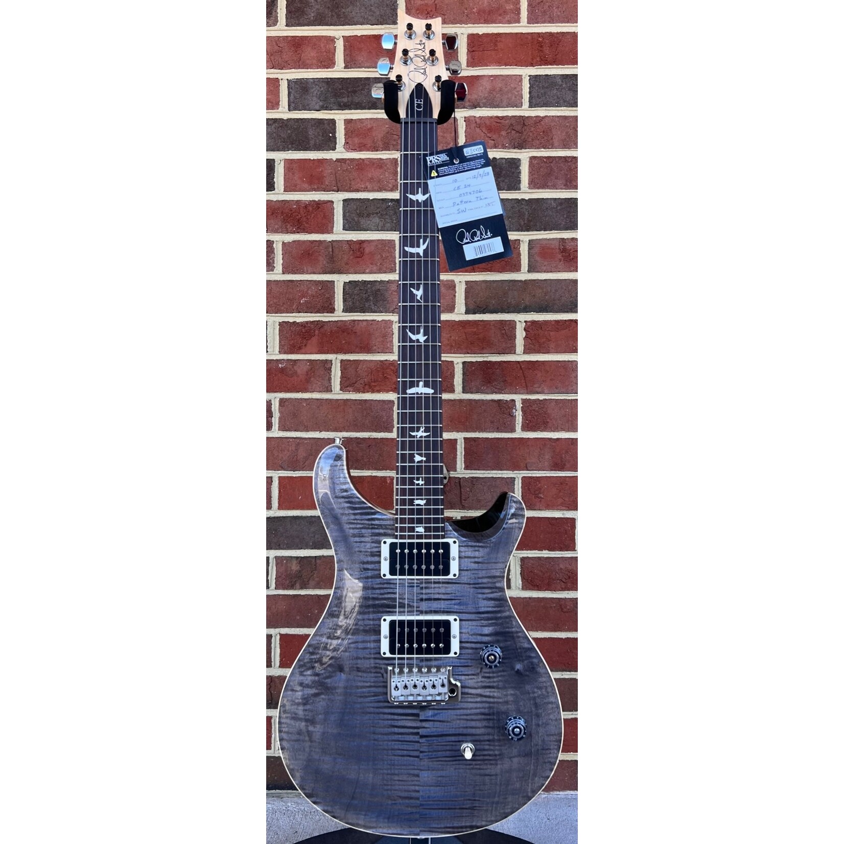 Paul Reed Smith Paul Reed Smith CE24, Faded Grey Black, Pattern Thin, 85/15 Pickups, Gig Bag