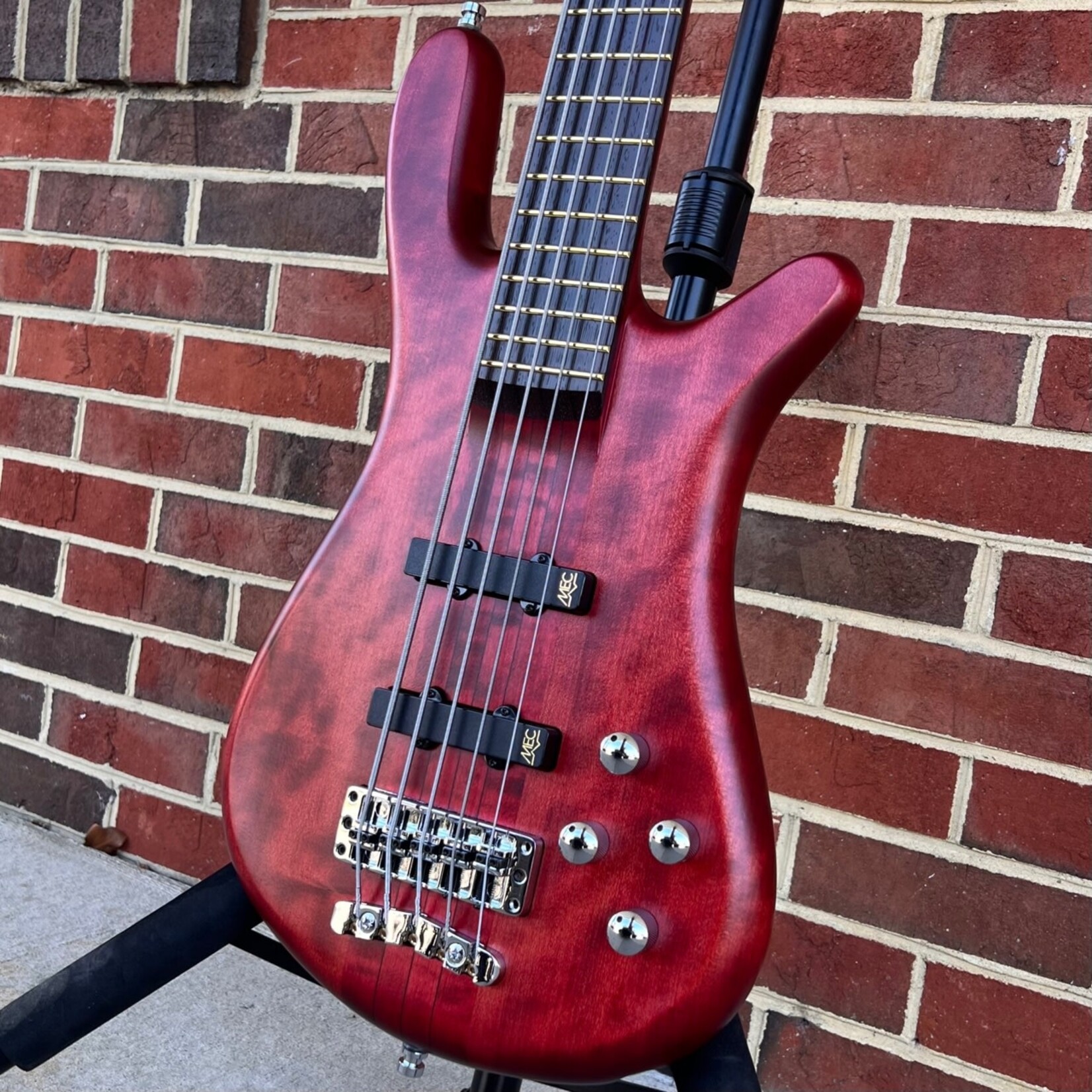 Warwick Warwick Pro Series Streamer Stage 1 5-String, Burgundy Red  Transparent Satin, MEC J/J Pickups, MEC Preamps, Gig Bag