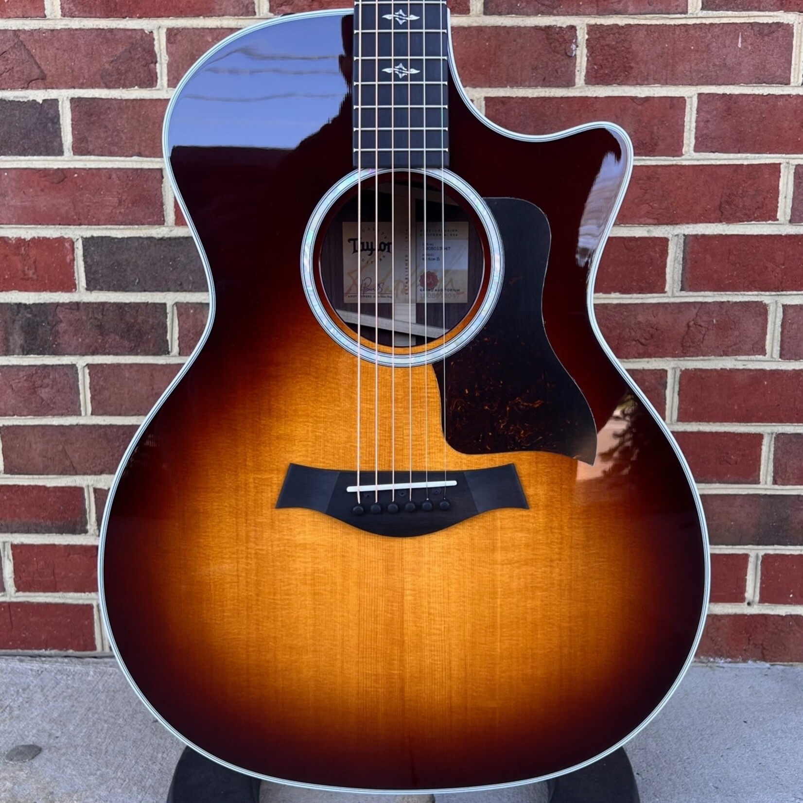 Taylor Taylor 414ce-R, Tobacco Sunburst, Sitka Spruce Top, Rosewood Back and Sides, ES2 Electronics, Hardshell Case