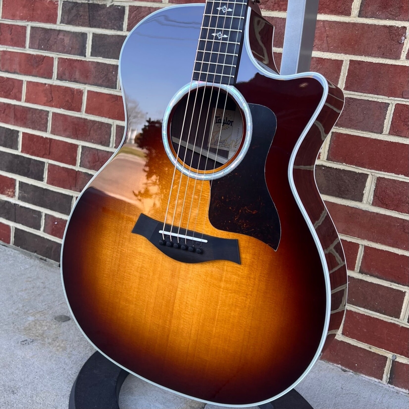 Taylor Taylor 414ce-R, Tobacco Sunburst, Sitka Spruce Top, Rosewood Back and Sides, ES2 Electronics, Hardshell Case