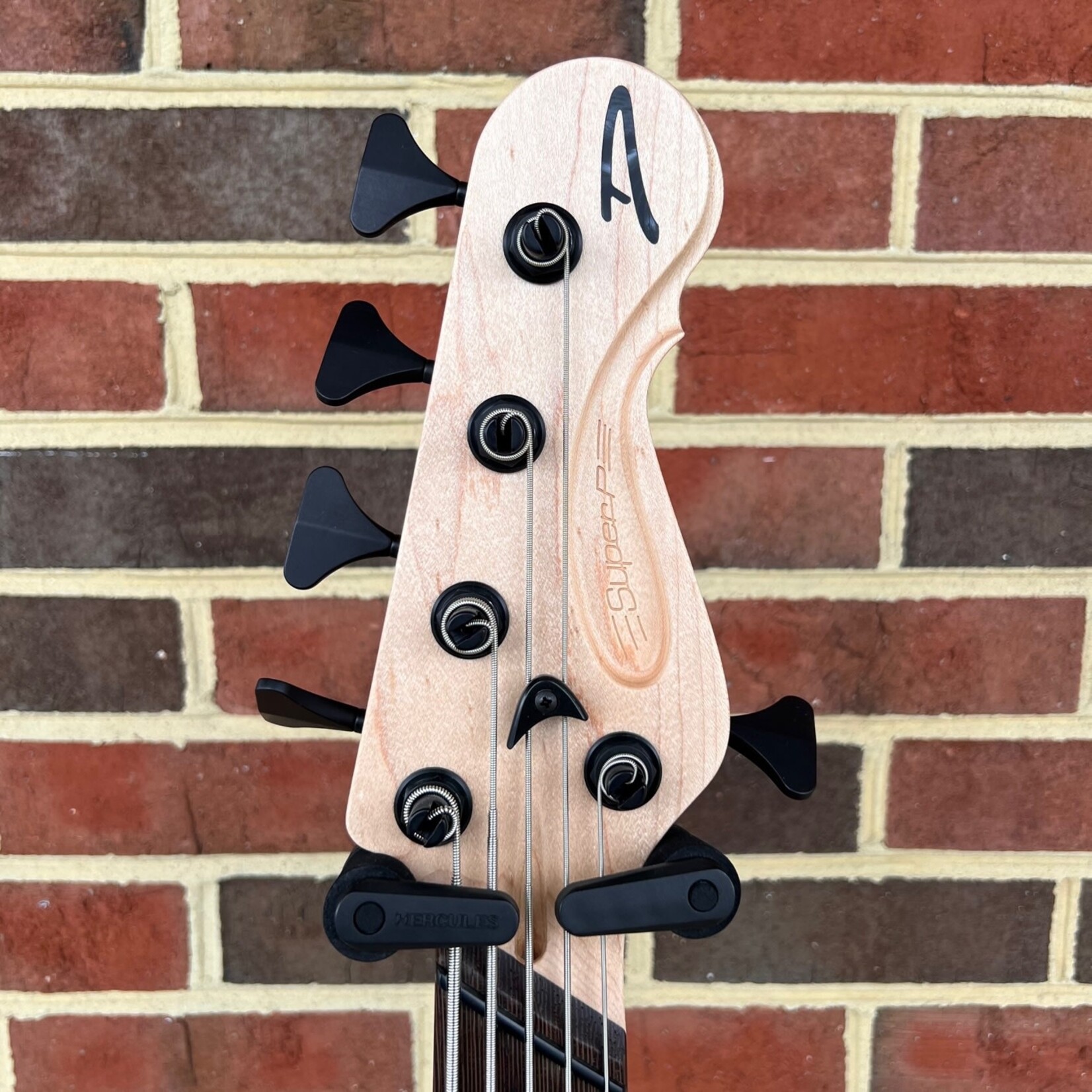 Dingwall Dingwall Super P Custom 5-String, Natural to Black Burst, Alder Body, 1pc Maple Neck, Matte Black Pickguard, Black Hardware, Dingwall Deluxe Gig Bag, SN# 7033
