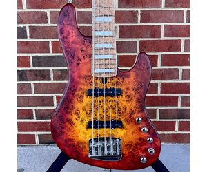 Mayones Jabba Custom 5-String, NAMM 2024, Lava Burst Raw, Master