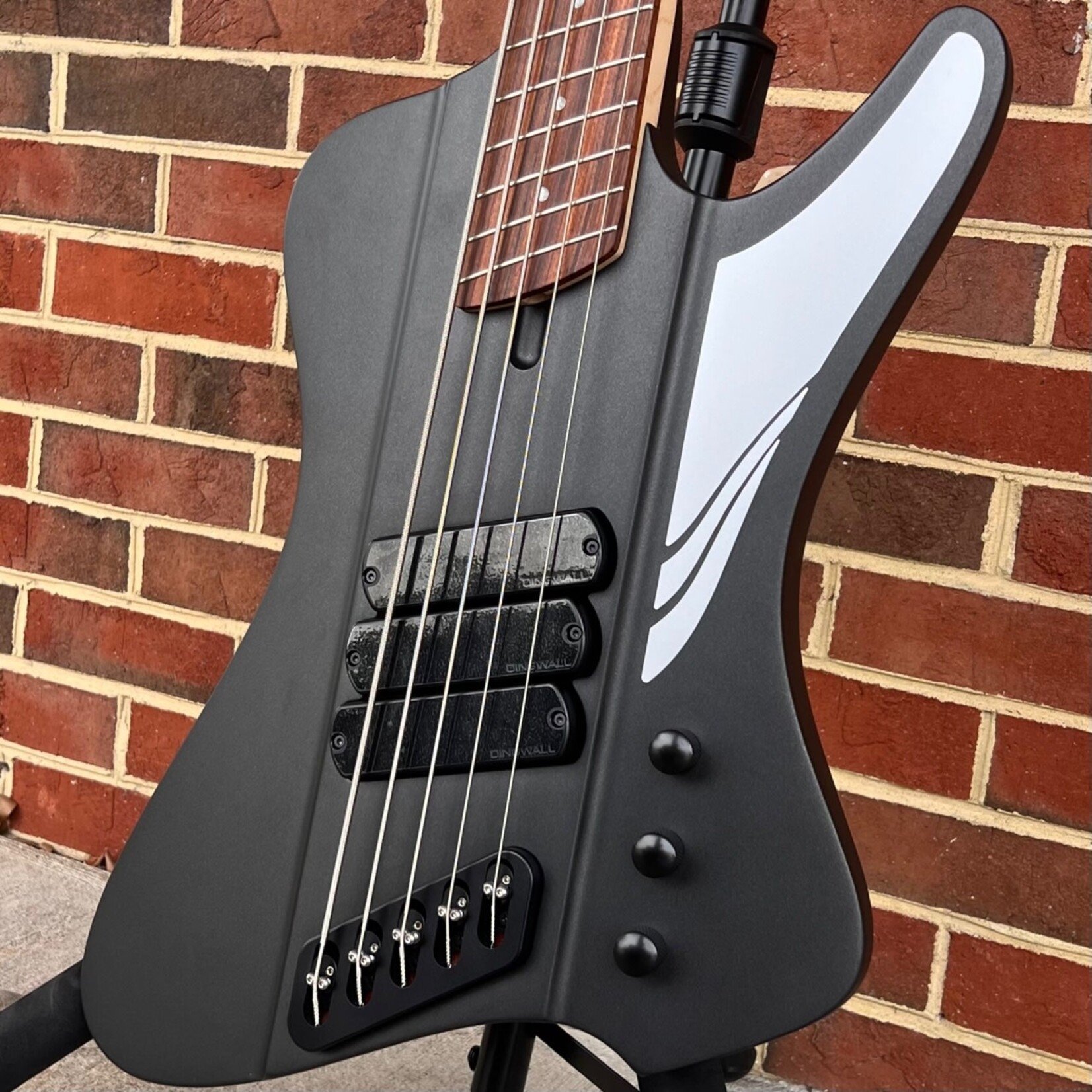 Dingwall Dingwall D-Roc Standard 5-String, Matte Metallic Black, Pau Ferro Fretboard, Dingwall Gig Bag, SN# 15214