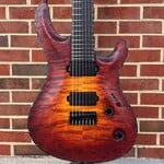 Mayones Mayones Regius Core RSi 7, Ryan Siew Inspiration Series, Lava Burst Satin, 4A Quilted Maple Top, American Ash TEW Body, 11ply Maple TEW/Wenge/Maple Neck Thru, Bareknuckle Nailbomb/VHII Pickups w/ Carbon Cover, Mayones Hiscox Case